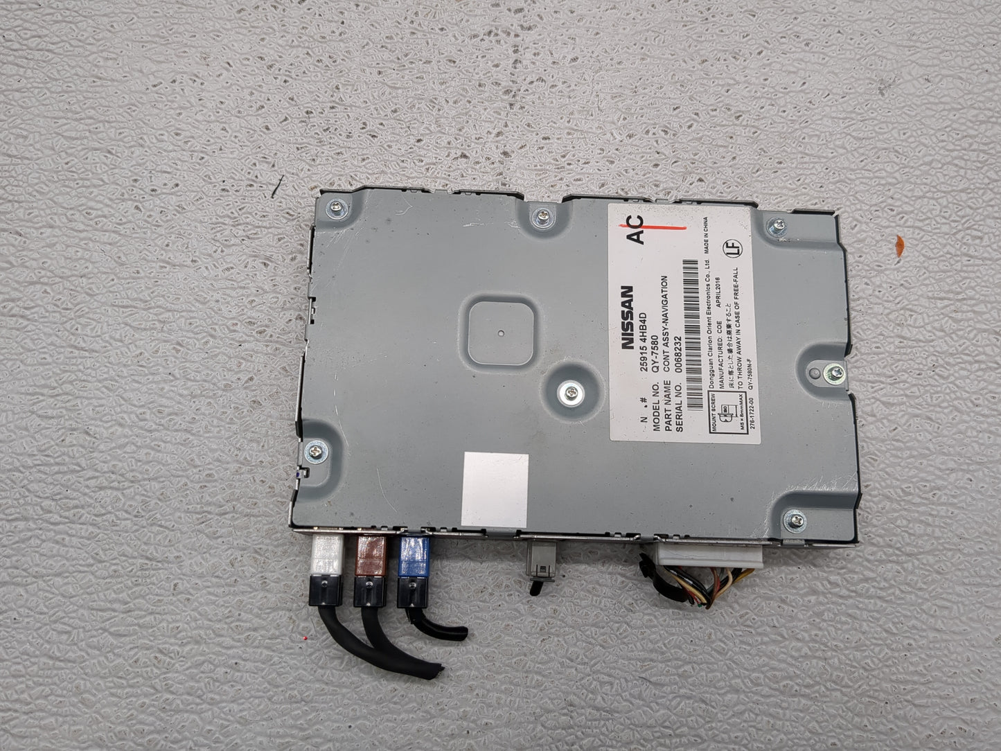 2016-2017 Infiniti Q50 Information-gps-tv Control Module - Oemusedautoparts1.com