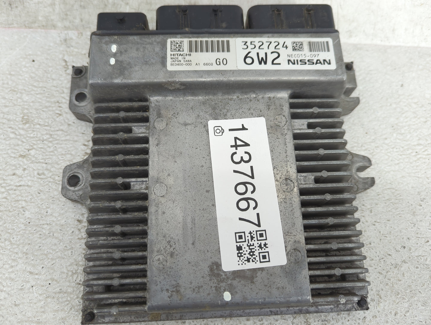 2016-2017 Infiniti Q50 PCM Engine Control Computer ECU ECM PCU OEM P/N:NEC015-097 BED400-000 Fits Fits 2016 2017 OEM Used Au