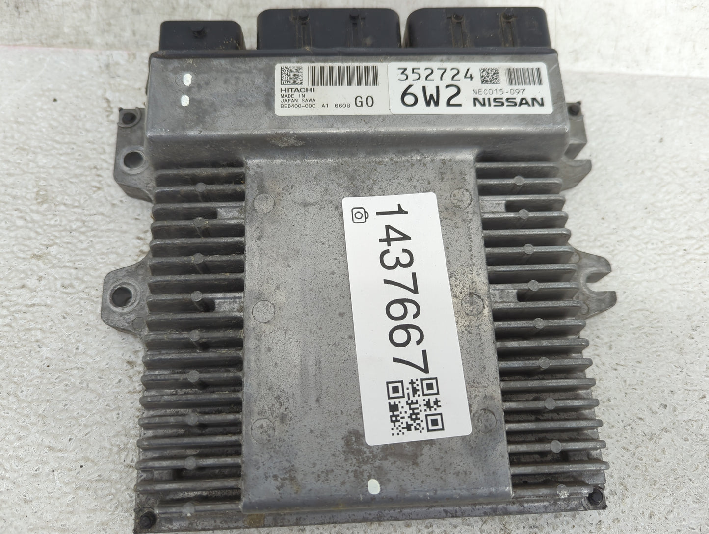 2016-2017 Infiniti Q50 PCM Engine Control Computer ECU ECM PCU OEM P/N:NEC015-097 BED400-000 Fits Fits 2016 2017 OEM Used Au