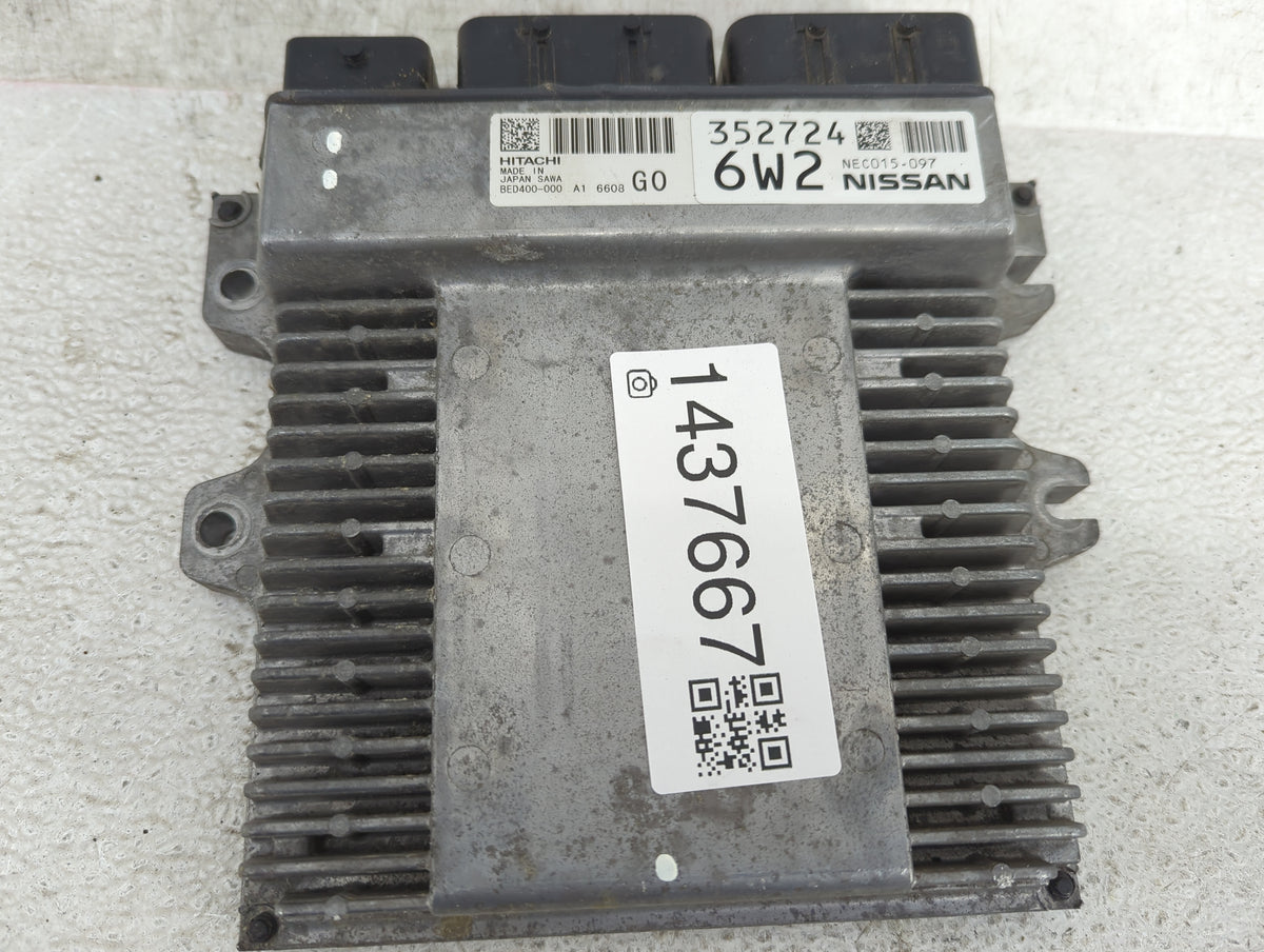 2016-2017 Infiniti Q50 PCM Engine Control Computer ECU ECM PCU OEM P/N:NEC015-097 BED400-000 Fits 2016 2017 OEM Used Auto Pa