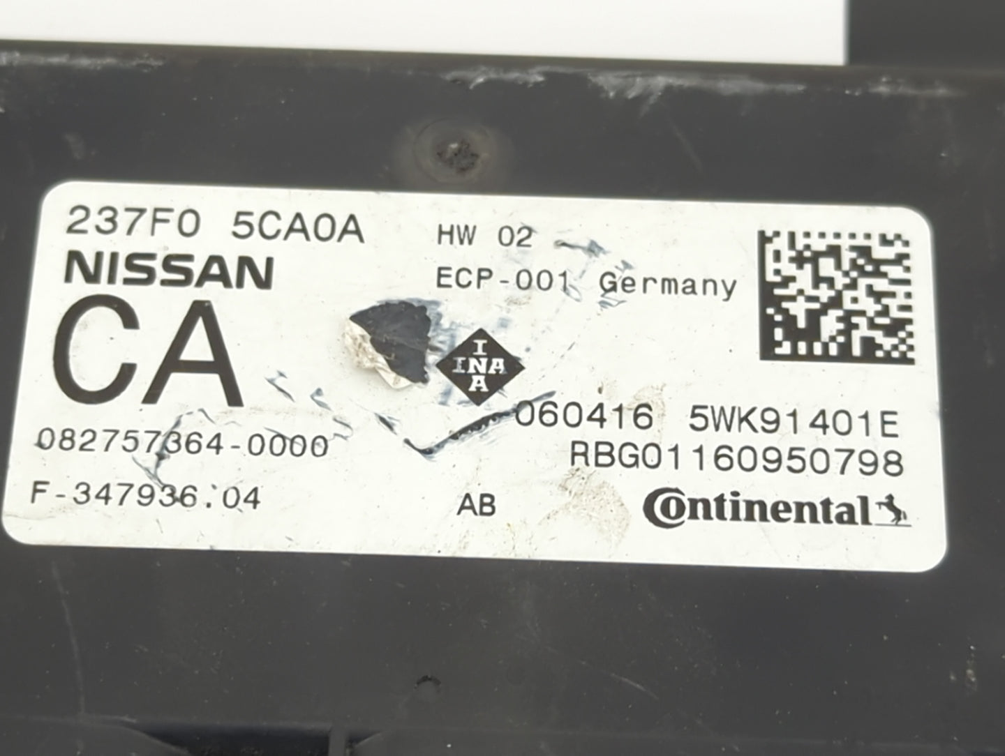 2016 Infiniti Q50 PCM Engine Control Computer ECU ECM PCU OEM P/N:237F0 5CA0A 5WK91401E Fits OEM Used Auto Parts - Oemusedau