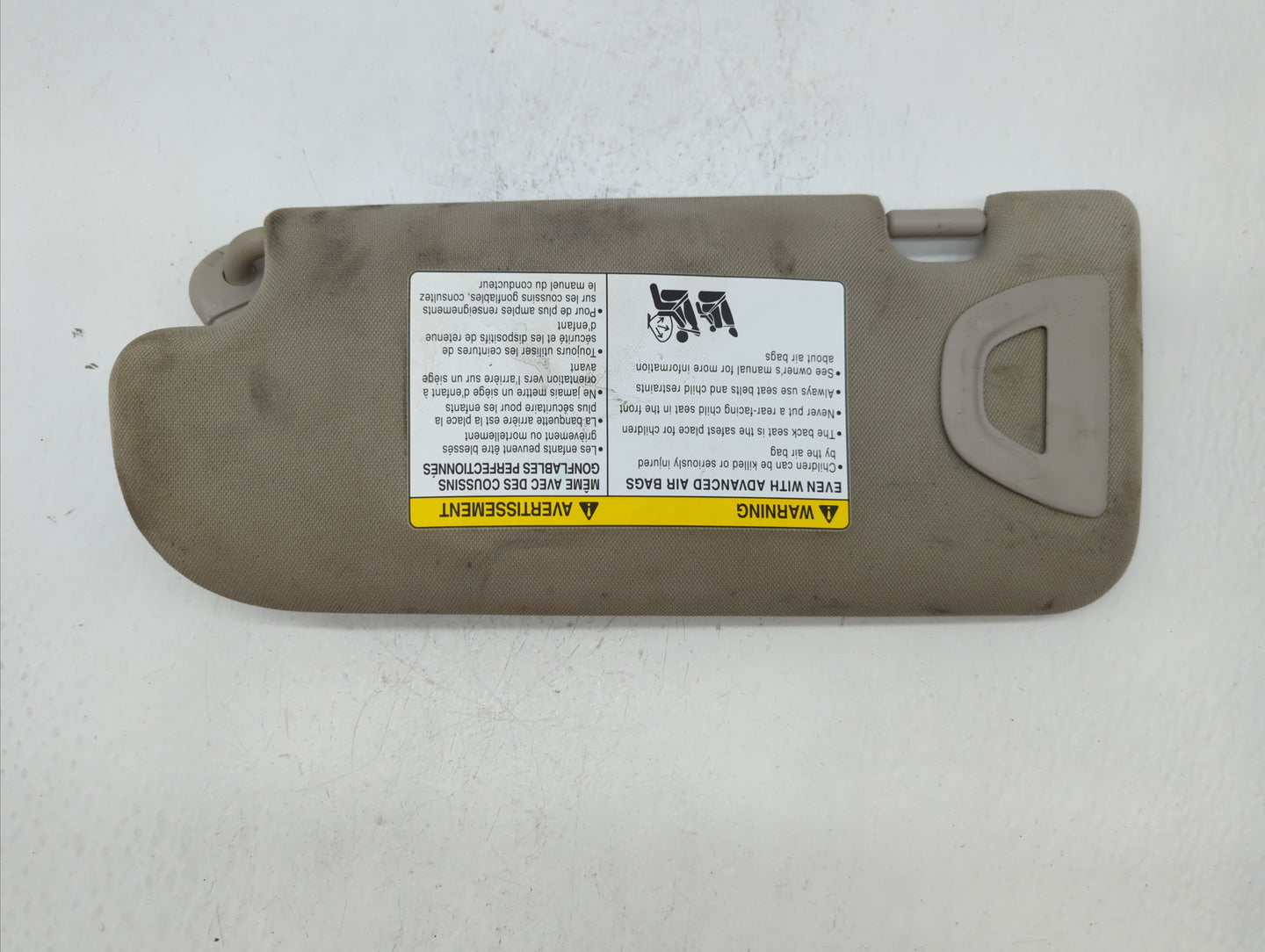 2014-2018 Infiniti Q50 Sun Visor Shade Replacement Passenger Right Mirror Fits Fits 2014 2015 2016 2017 2018 OEM Used Auto P