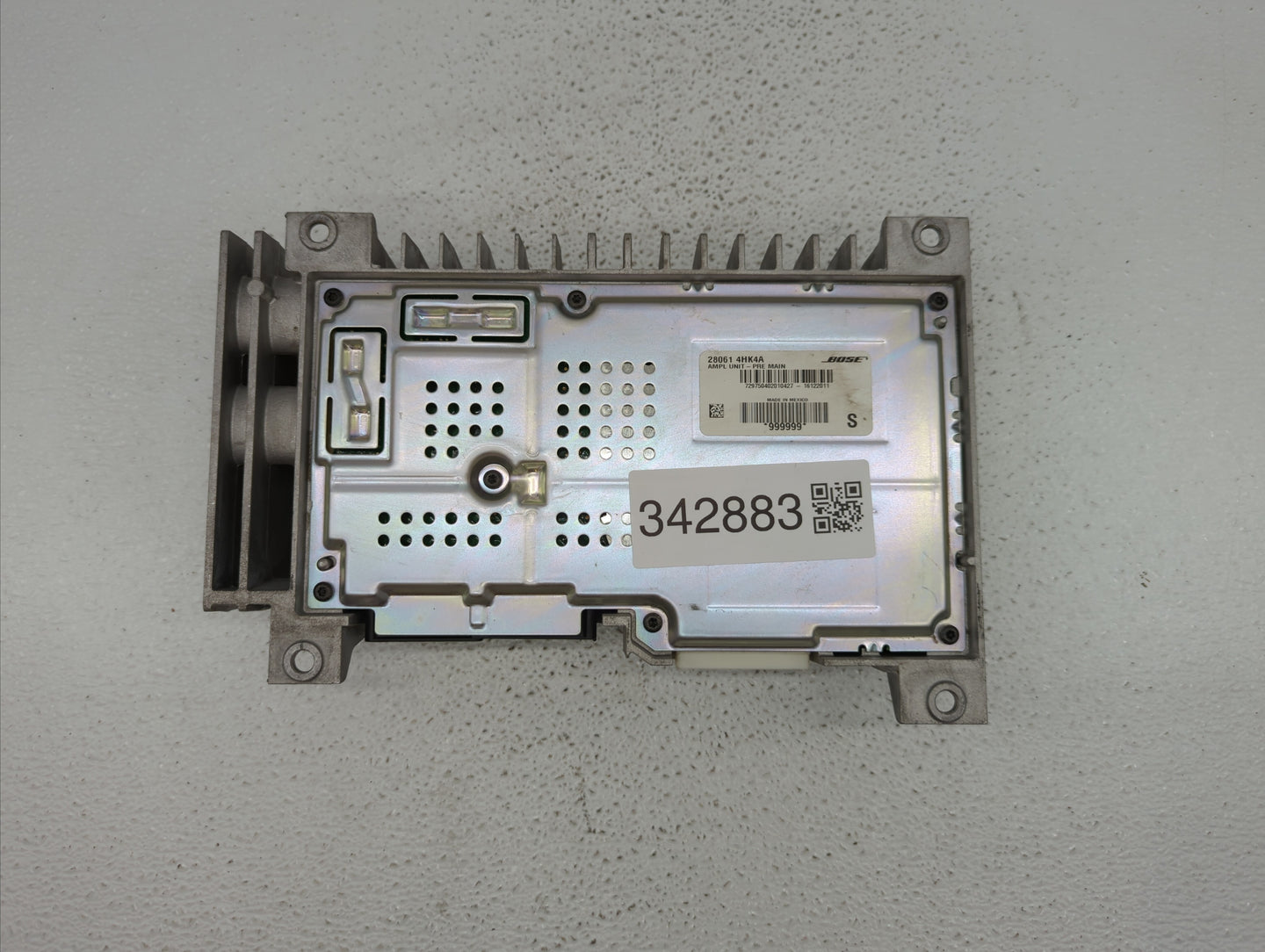 2016 Infiniti Q50 Radio AM FM Cd Player Receiver Replacement P/N:28061 4HK4A Fits OEM Used Auto Parts - Oemusedautoparts1.co