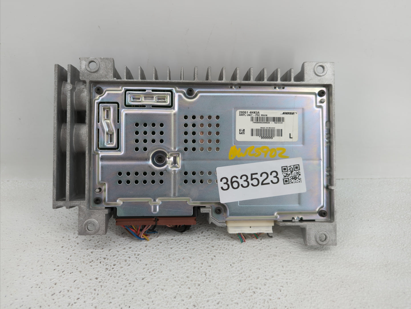 2016 Infiniti Q50 Radio AM FM Cd Player Receiver Replacement P/N:28061 4HK0A Fits OEM Used Auto Parts - Oemusedautoparts1.co