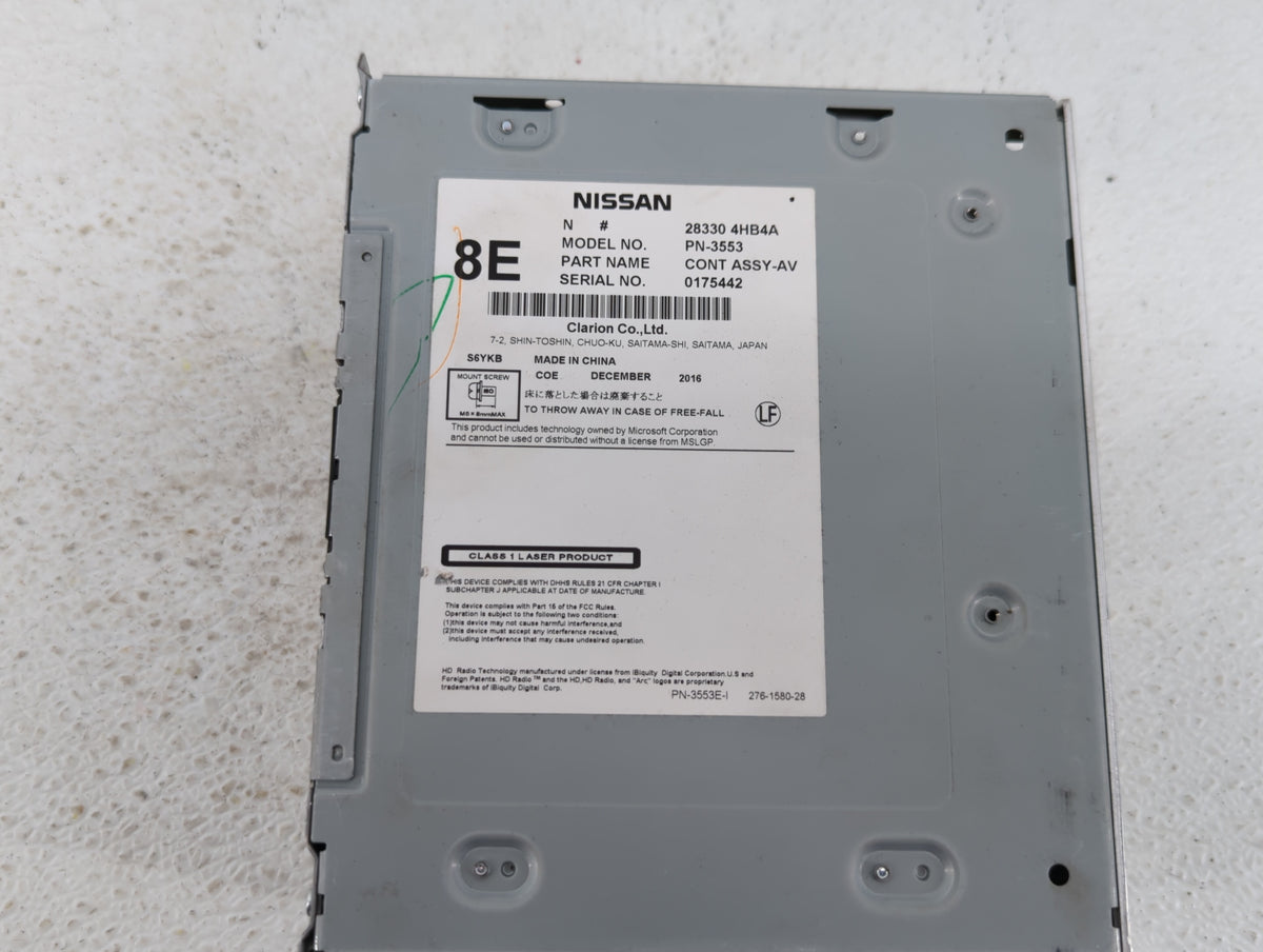 2014-2018 Infiniti Q50 Am Fm Cd Player Radio Receiver 426234 - Oemusedautoparts1.com