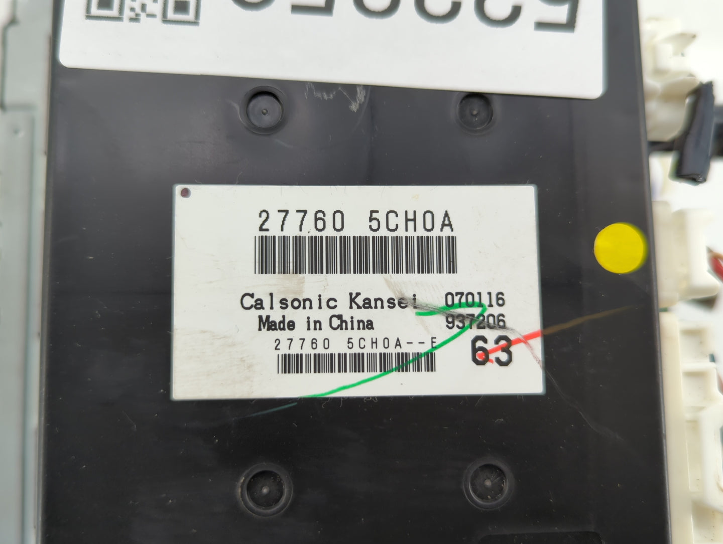 2016 Infiniti Q50 Radio AM FM Cd Player Receiver Replacement P/N:27760 5CH0A Fits OEM Used Auto Parts - Oemusedautoparts1.co
