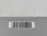 2016 Infiniti Q50 Owners Manual Book Guide P/N:OM16E0 0V37U1 OEM Used Auto Parts - Oemusedautoparts1.com