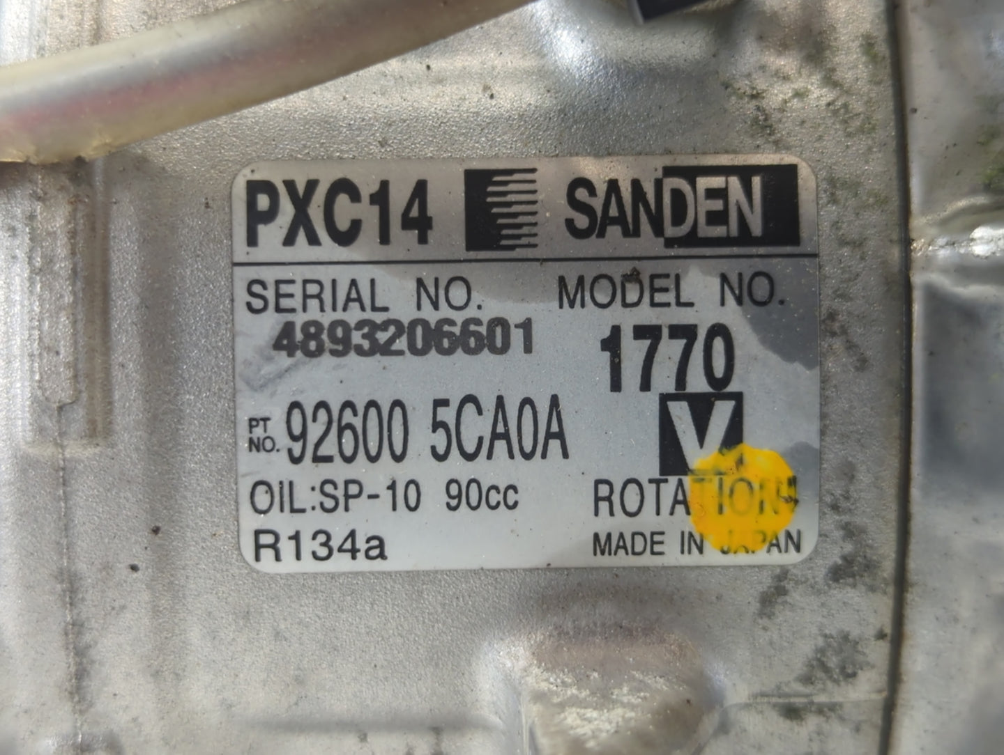 2016-2020 Infiniti Q50 Air Conditioning A/c Ac Compressor Oem - Oemusedautoparts1.com
