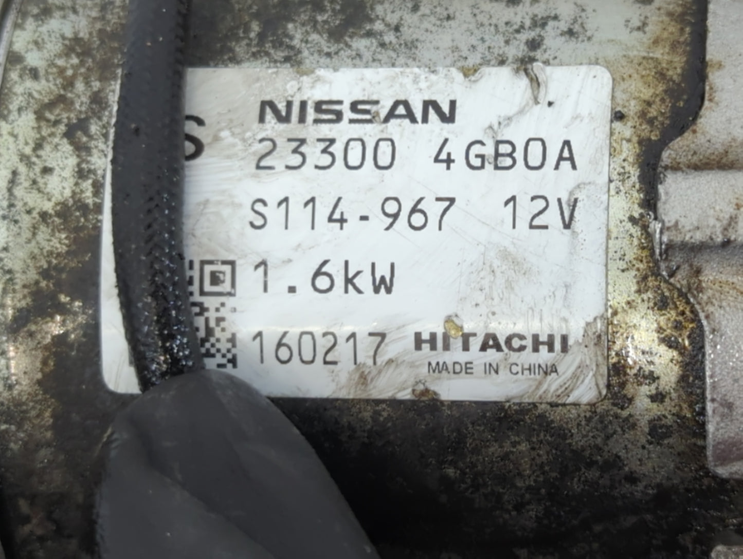 2014-2020 Infiniti Q50 Car Starter Motor Solenoid OEM P/N:S114-967 12V 23300 4GB0A Fits OEM Used Auto Parts - Oemusedautopar