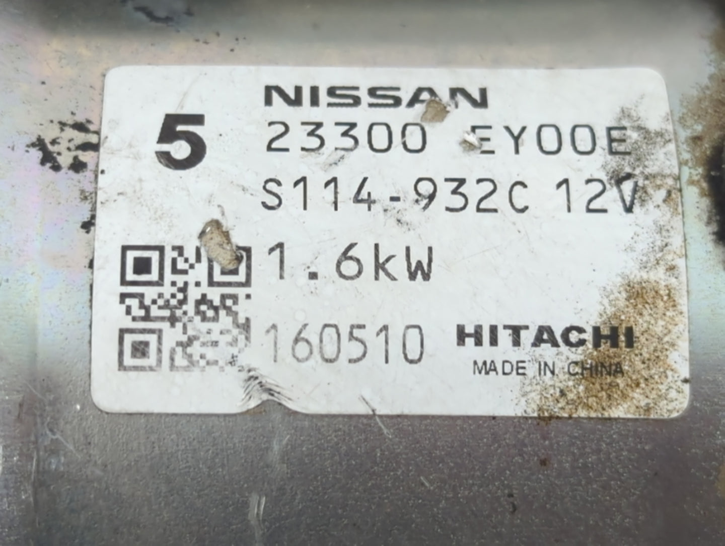 2014-2020 Infiniti Q50 Car Starter Motor Solenoid OEM P/N:S114-932C 12V 23300 EY00E Fits OEM Used Auto Parts - Oemusedautopa
