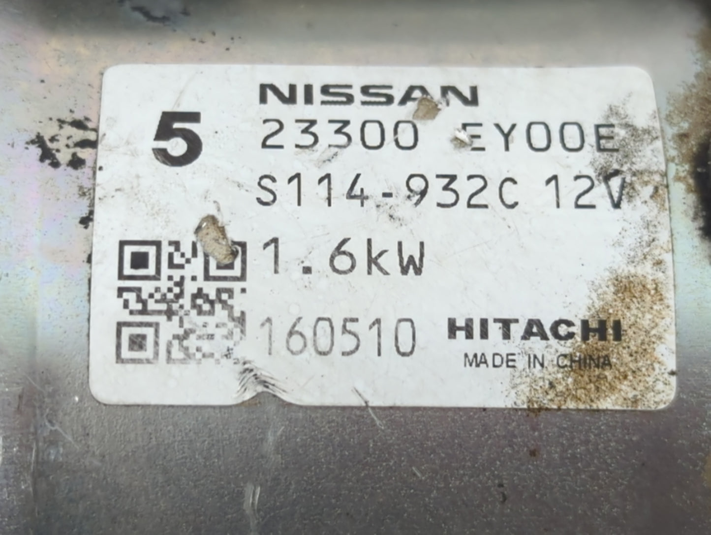 2014-2020 Infiniti Q50 Car Starter Motor Solenoid OEM P/N:S114-932C 12V 23300 EY00E Fits OEM Used Auto Parts - Oemusedautopa
