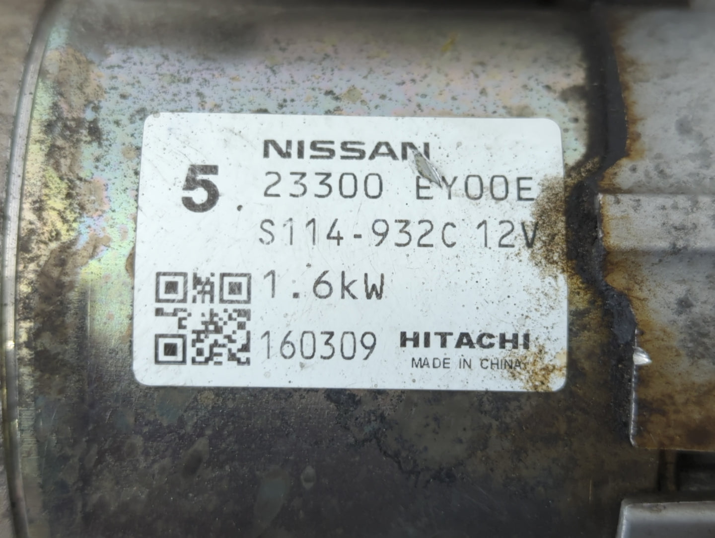 2014-2020 Infiniti Q50 Car Starter Motor Solenoid OEM P/N:S114-932C 12V 23300 EY00E Fits OEM Used Auto Parts - Oemusedautopa