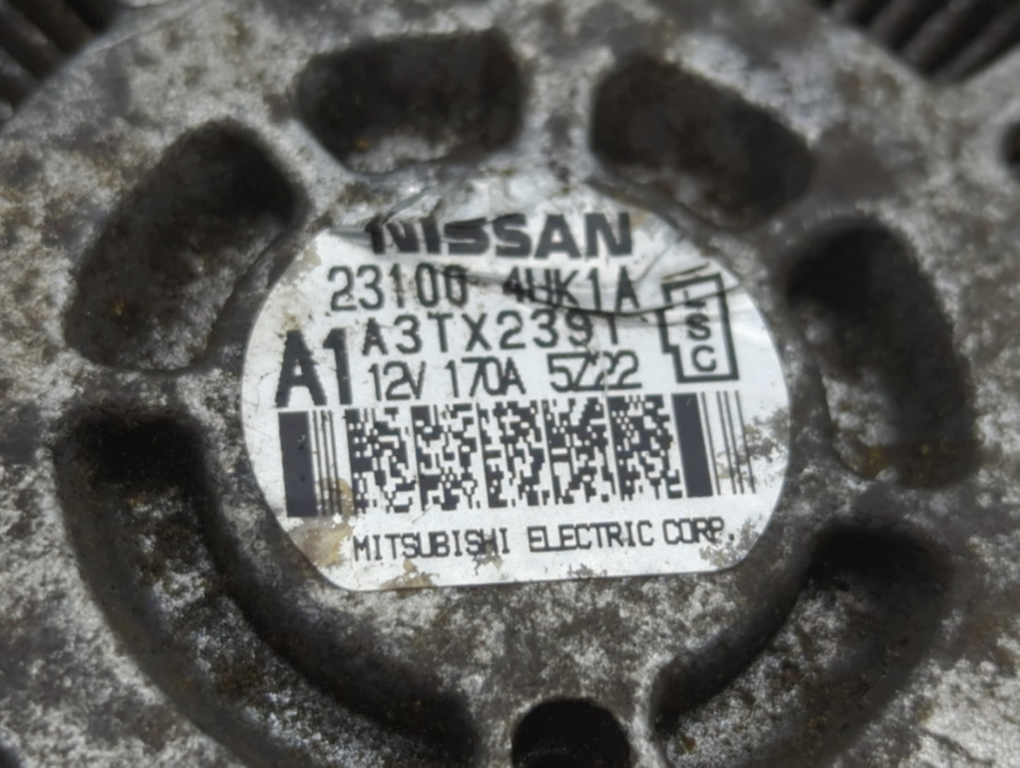 2016-2020 Infiniti Q50 Alternator Replacement Generator Charging Assembly Engine OEM P/N:23100 4HK1A Fits OEM Used Auto Part
