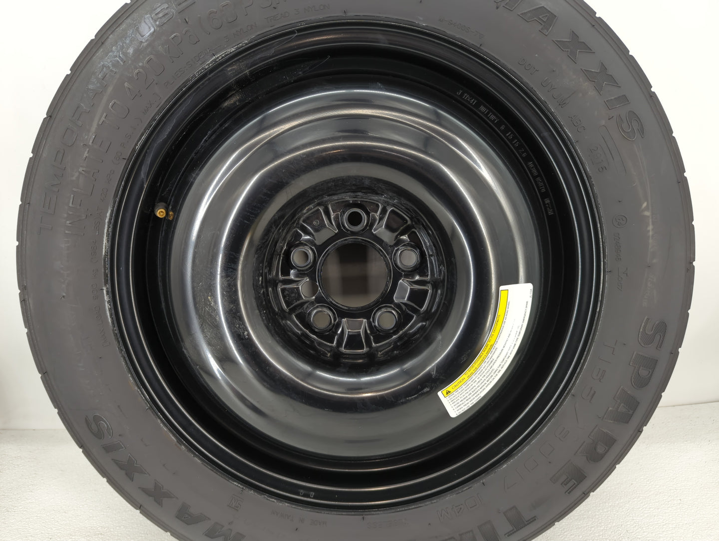 2014-2019 Infiniti Q70 Spare Donut Tire Wheel Rim Oem - Oemusedautoparts1.com