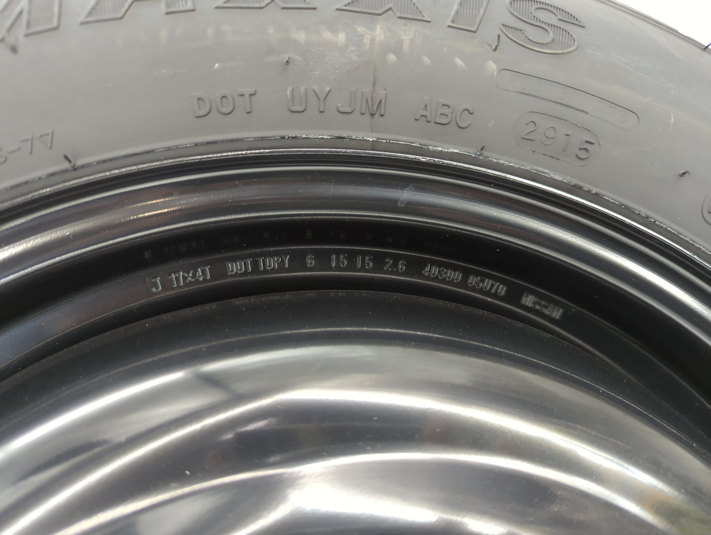 2014-2019 Infiniti Q70 Spare Donut Tire Wheel Rim Oem - Oemusedautoparts1.com