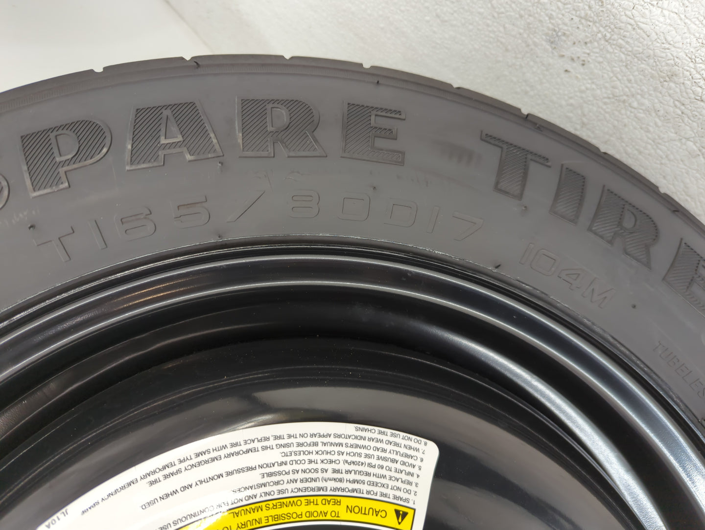 2014-2019 Infiniti Q70 Spare Donut Tire Wheel Rim Oem - Oemusedautoparts1.com