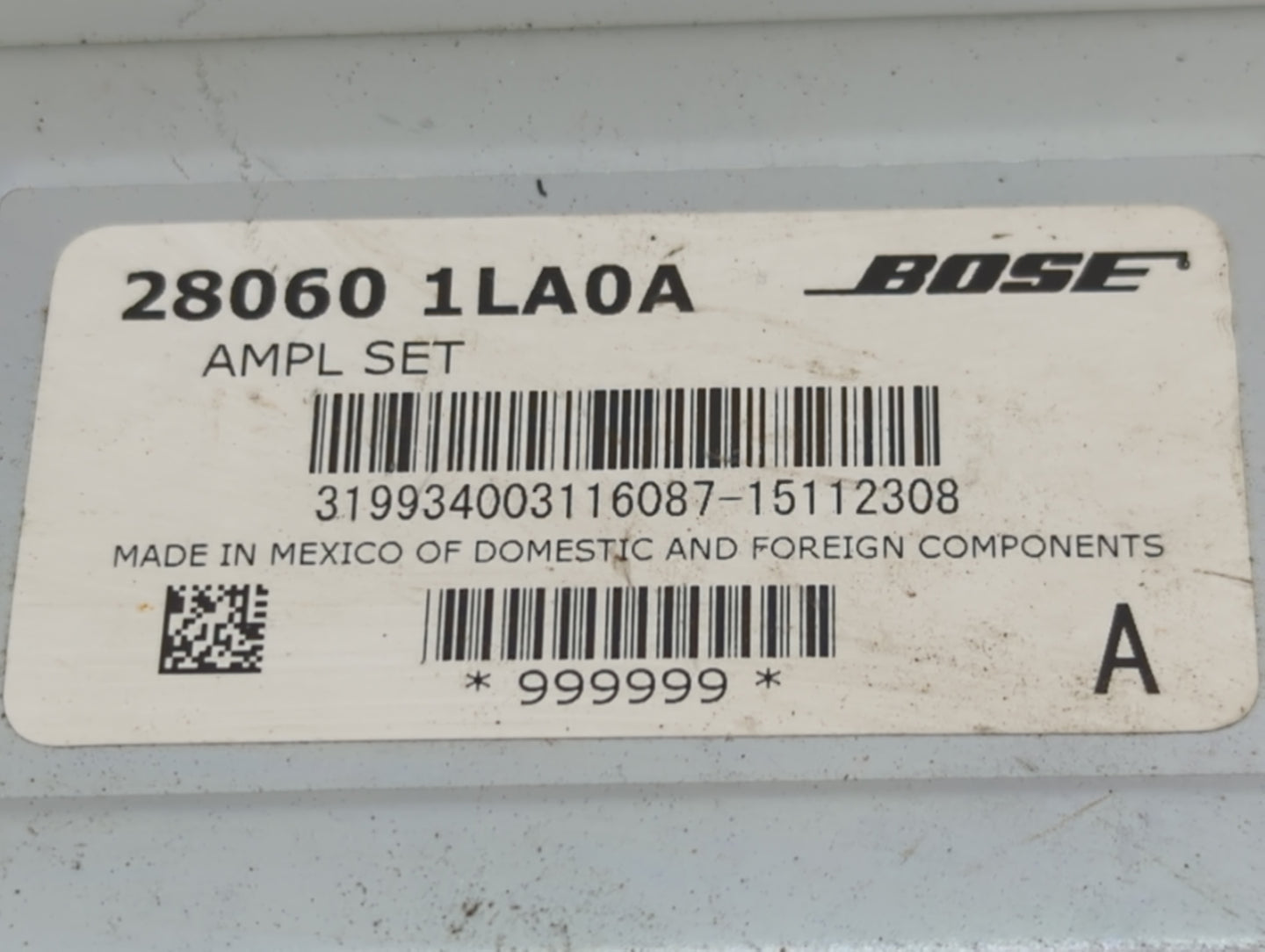 2014-2019 Infiniti Qx80 Radio AM FM Cd Player Receiver Replacement P/N:28060 1LA0A Fits OEM Used Auto Parts - Oemusedautopar