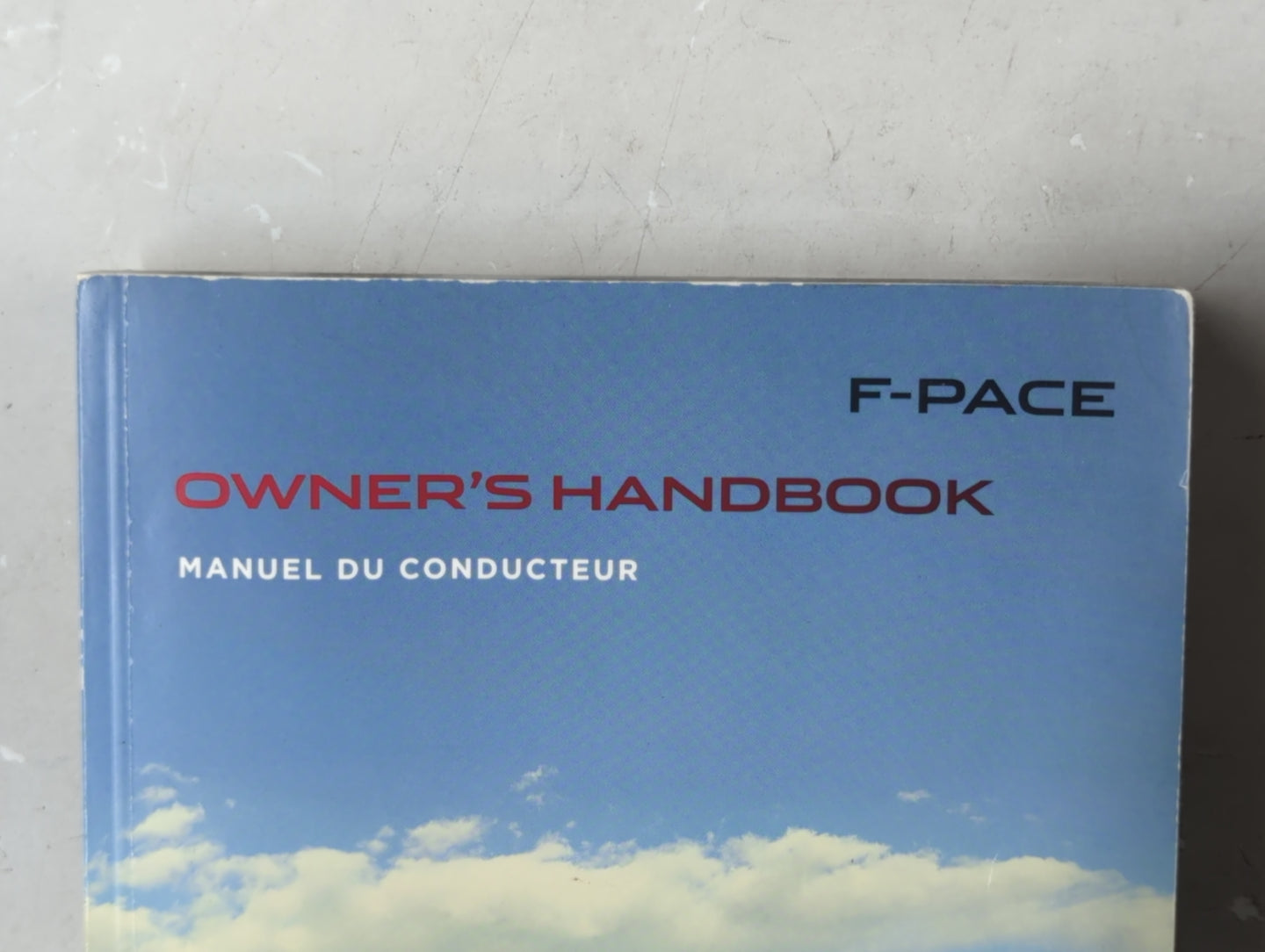 2016 Jaguar F-Pace Owners Manual Book Guide OEM Used Auto Parts - Oemusedautoparts1.com