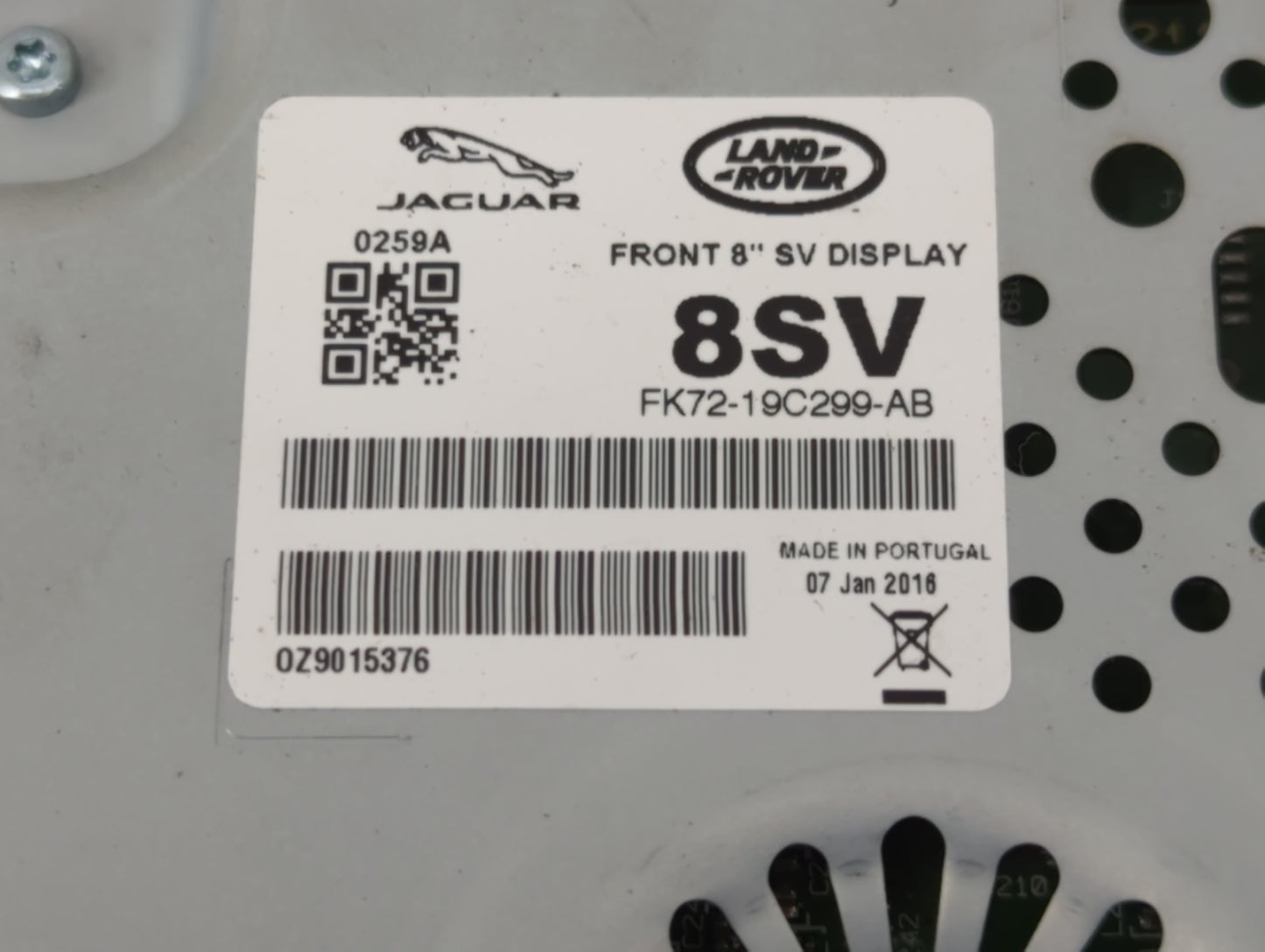 2016-2018 Jaguar Xf Information Display Screen - Oemusedautoparts1.com