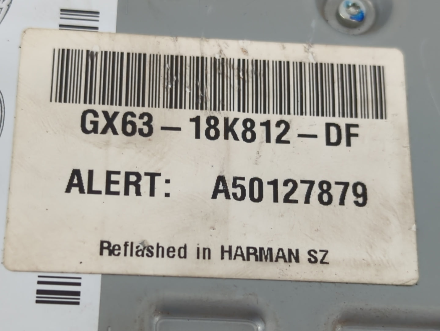 2016-2019 Jaguar Xf Radio AM FM Cd Player Receiver Replacement P/N:GX63-18K812-DF Fits Fits 2016 2017 2018 2019 2020 OEM Use