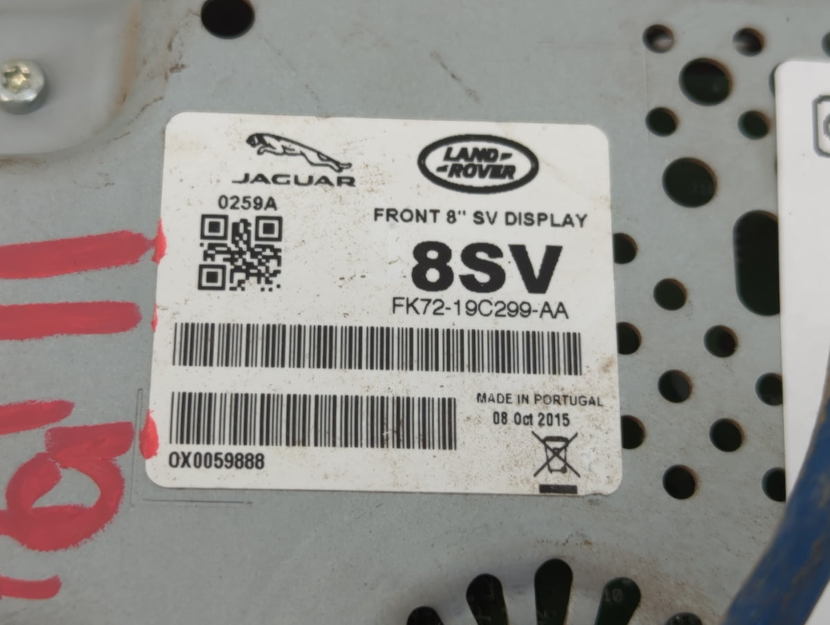2016-2018 Jaguar Xf Information Radio Display Screen 1118643 - Oemusedautoparts1.com