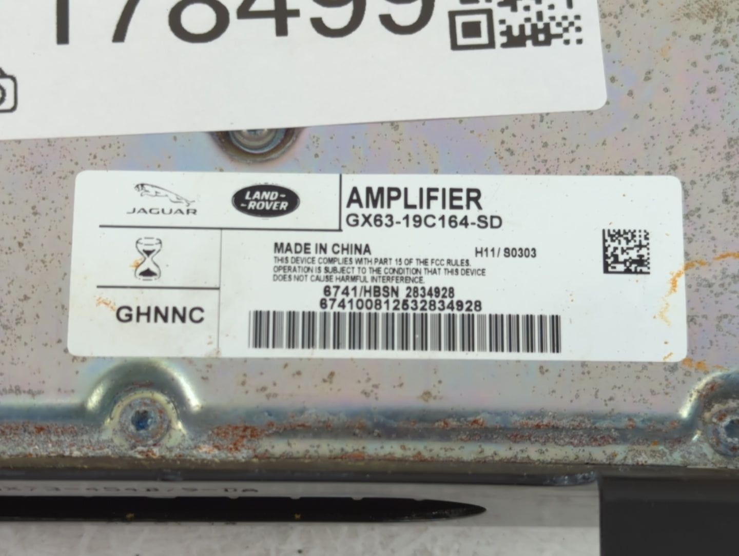 2016-2017 Jaguar Xf Radio AM FM Cd Player Receiver Replacement P/N:GX63-19C164-SD Fits Fits 2016 2017 OEM Used Auto Parts - 