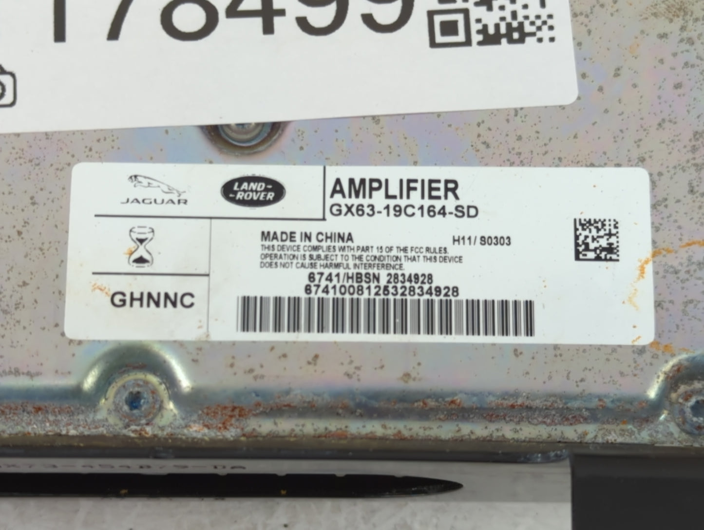 2016-2017 Jaguar Xf Radio AM FM Cd Player Receiver Replacement P/N:GX63-19C164-SD Fits Fits 2016 2017 OEM Used Auto Parts - 