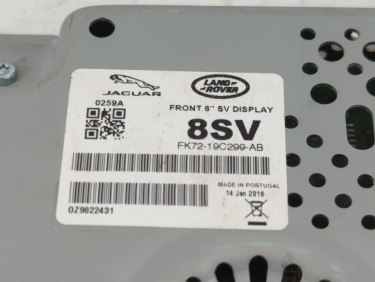 2016-2018 Jaguar Xf Information Radio Display Screen 1233167 - Oemusedautoparts1.com