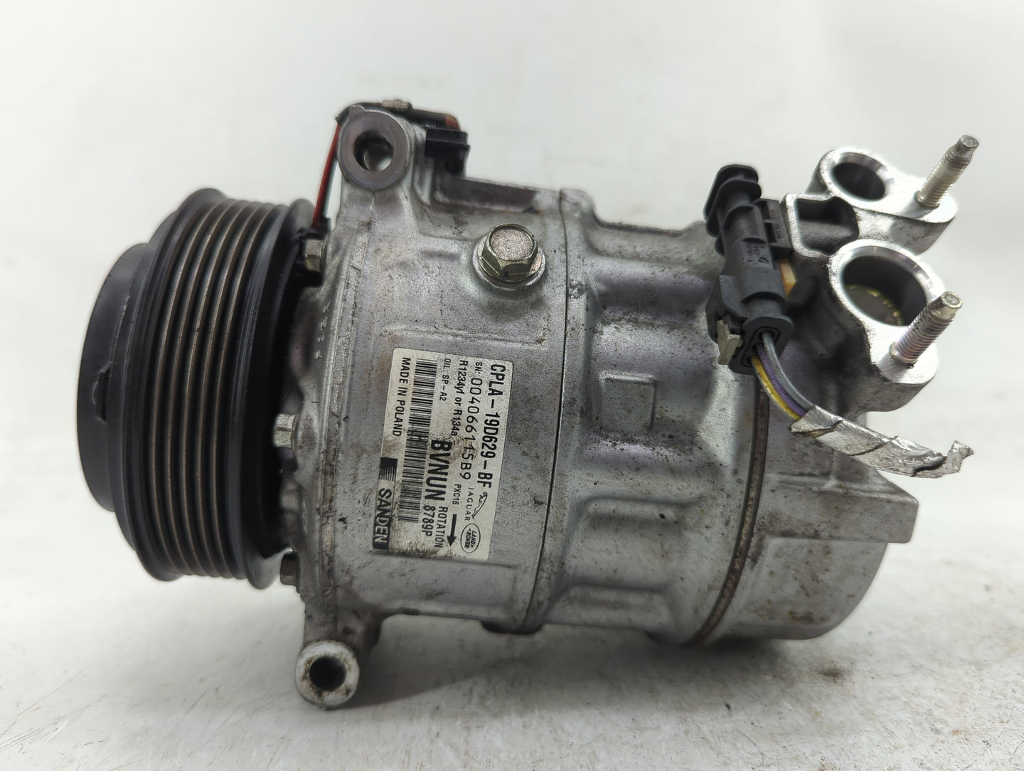 2016-2019 Jaguar Xf Air Conditioning A/c Ac Compressor Oem - Oemusedautoparts1.com