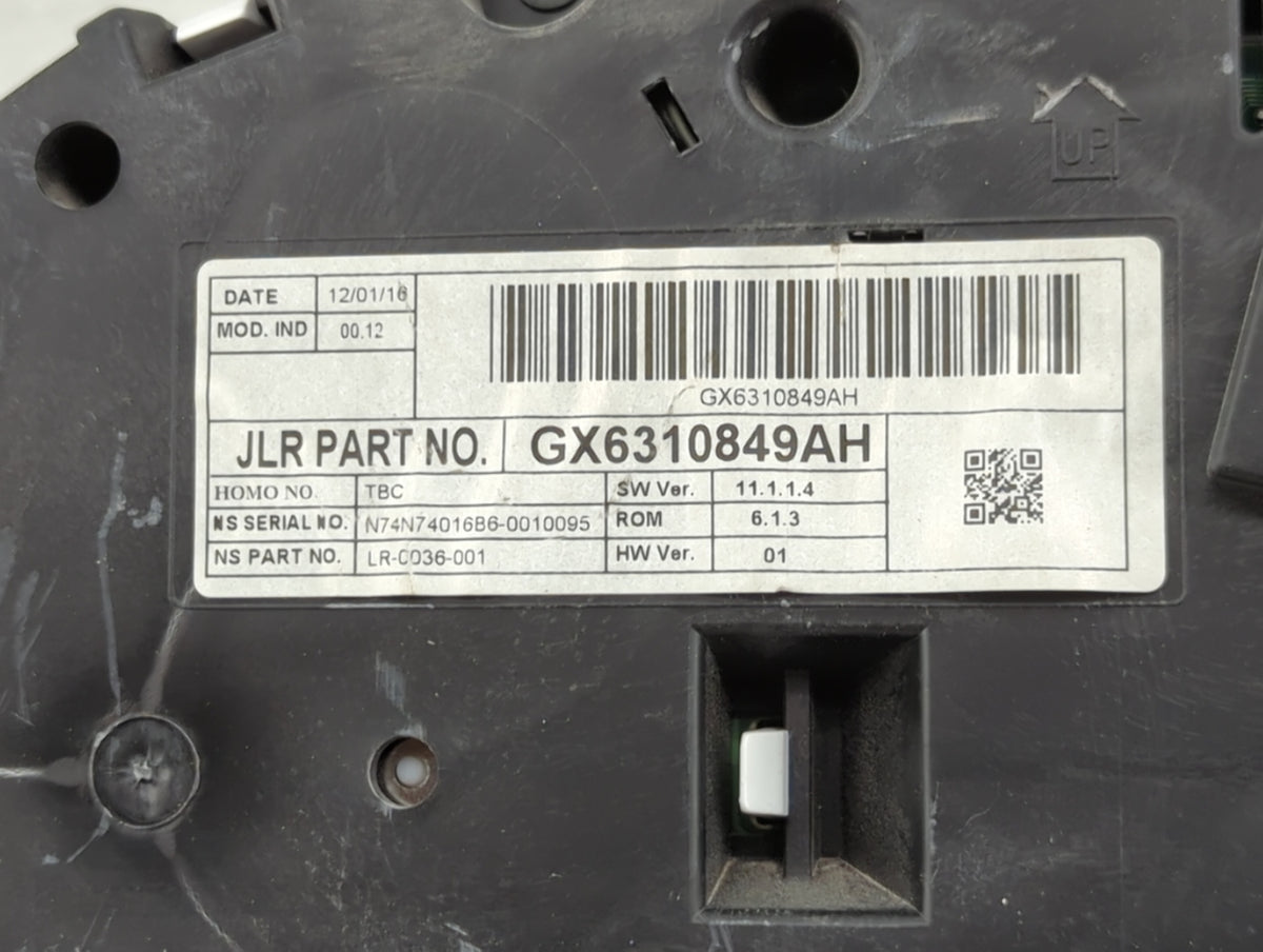 2016 Jaguar Xf Instrument Cluster Speedometer Gauges P/N:GX6310849AH LR-C036-001 Miles: Fits Fits 2017 2018 OEM Used Auto Pa