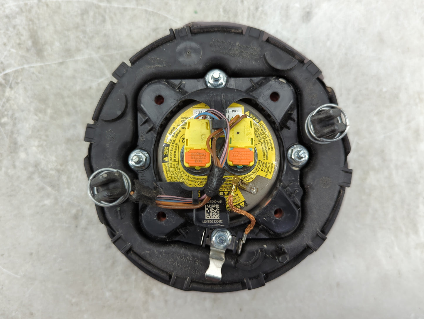 2016 Jaguar Xf Air Bag Driver Left Steering Wheel Mounted P/N:GX63-043B13-BCBPUJ 3090812599W41-AE, 0S89-P1-000148 Fits OEM U