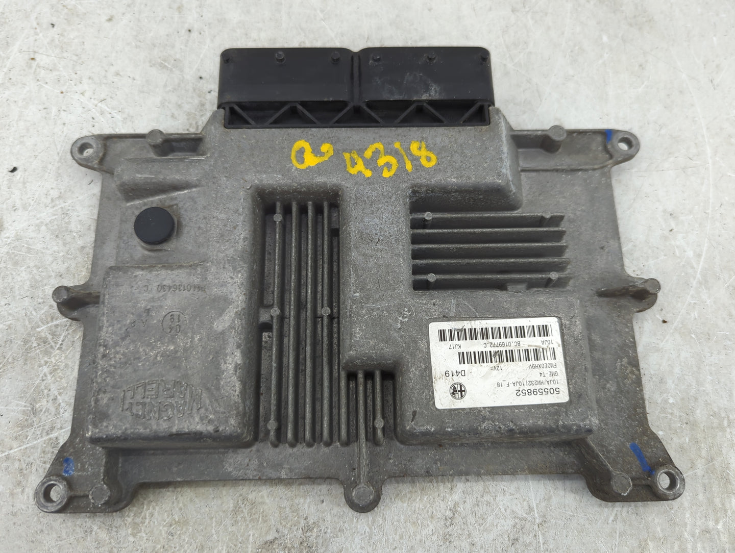 2013-2017 Jaguar Xf PCM Engine Control Computer ECU ECM PCU OEM P/N:50559852 10JA/HW232/10JA-F_18 Fits OEM Used Auto Parts -