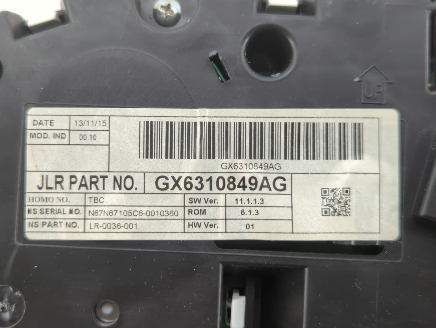 2016-2017 Jaguar Xf Instrument Cluster Speedometer Gauges P/N:GX6310849AG 6310849AC Fits Fits 2016 2017 OEM Used Auto Parts 