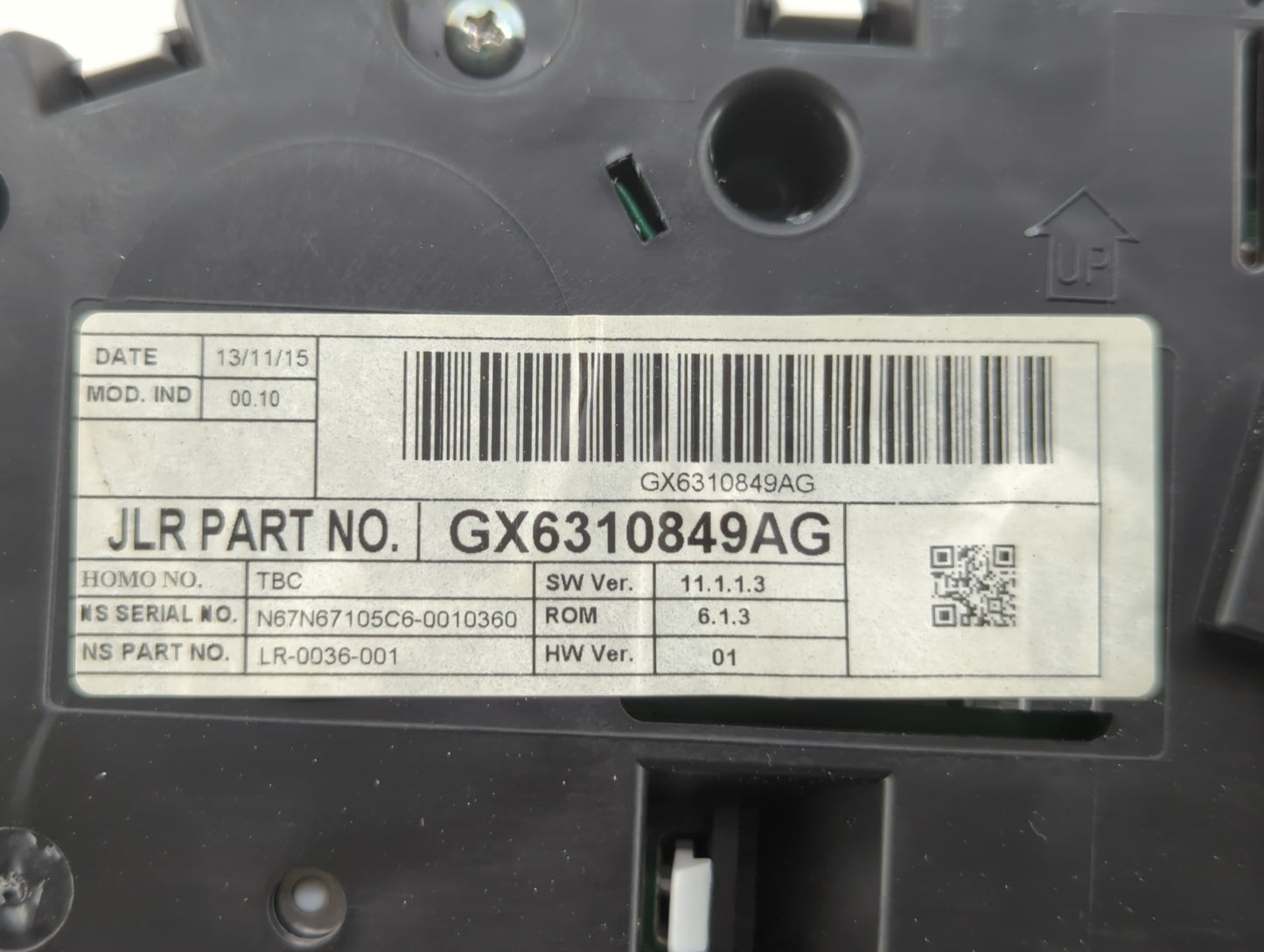 2016-2017 Jaguar Xf Instrument Cluster Speedometer Gauges P/N:GX6310849AG 6310849AC Fits Fits 2016 2017 OEM Used Auto Parts 