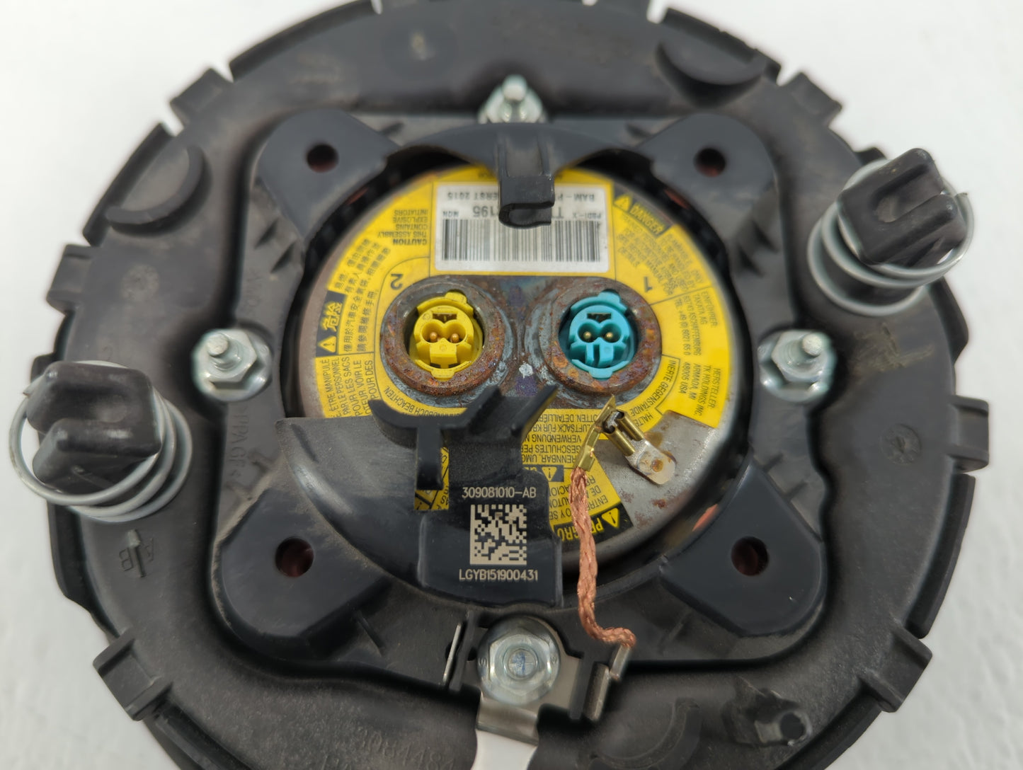 2016-2017 Jaguar Xf Air Bag Driver Left Steering Wheel Mounted P/N:LGYB151900431 309081010-AB Fits Fits 2016 2017 2018 2019 