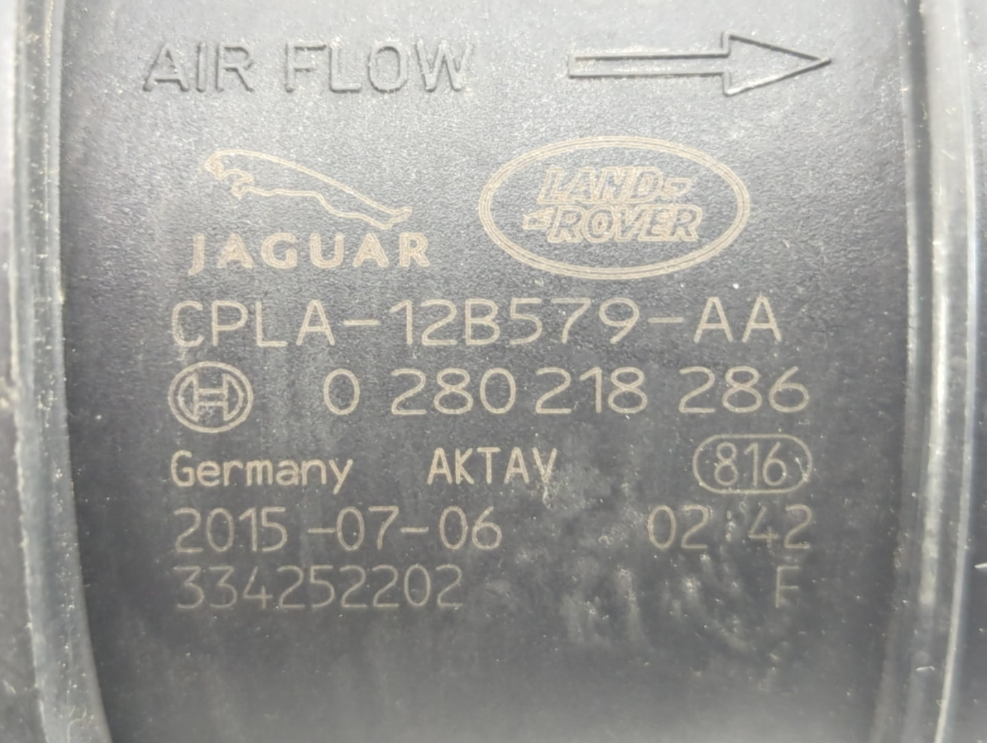 2013-2019 Jaguar Xf Mass Air Flow Meter Maf - Oemusedautoparts1.com