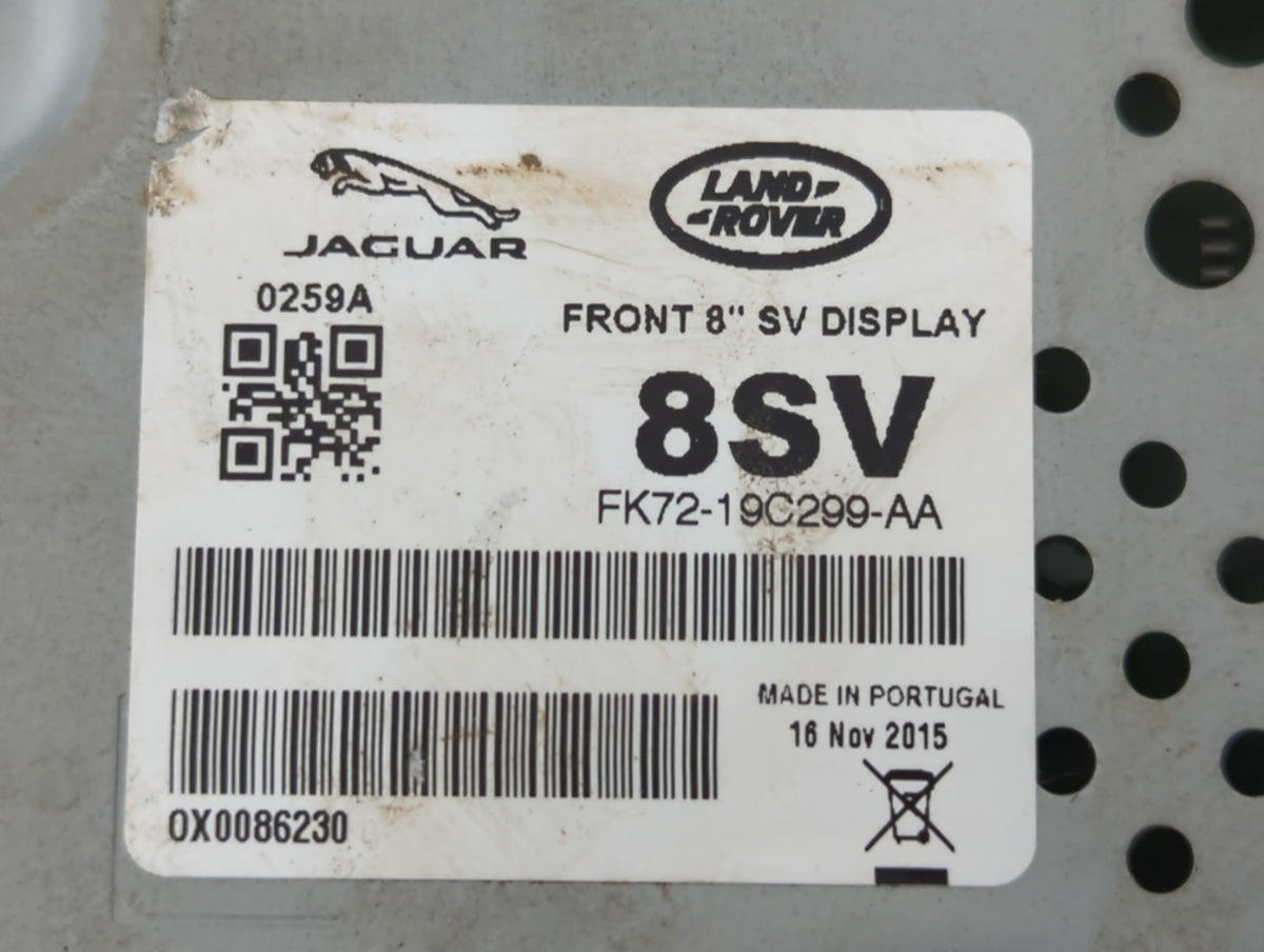 2016-2018 Jaguar Xf Information Radio Display Screen 727793 - Oemusedautoparts1.com