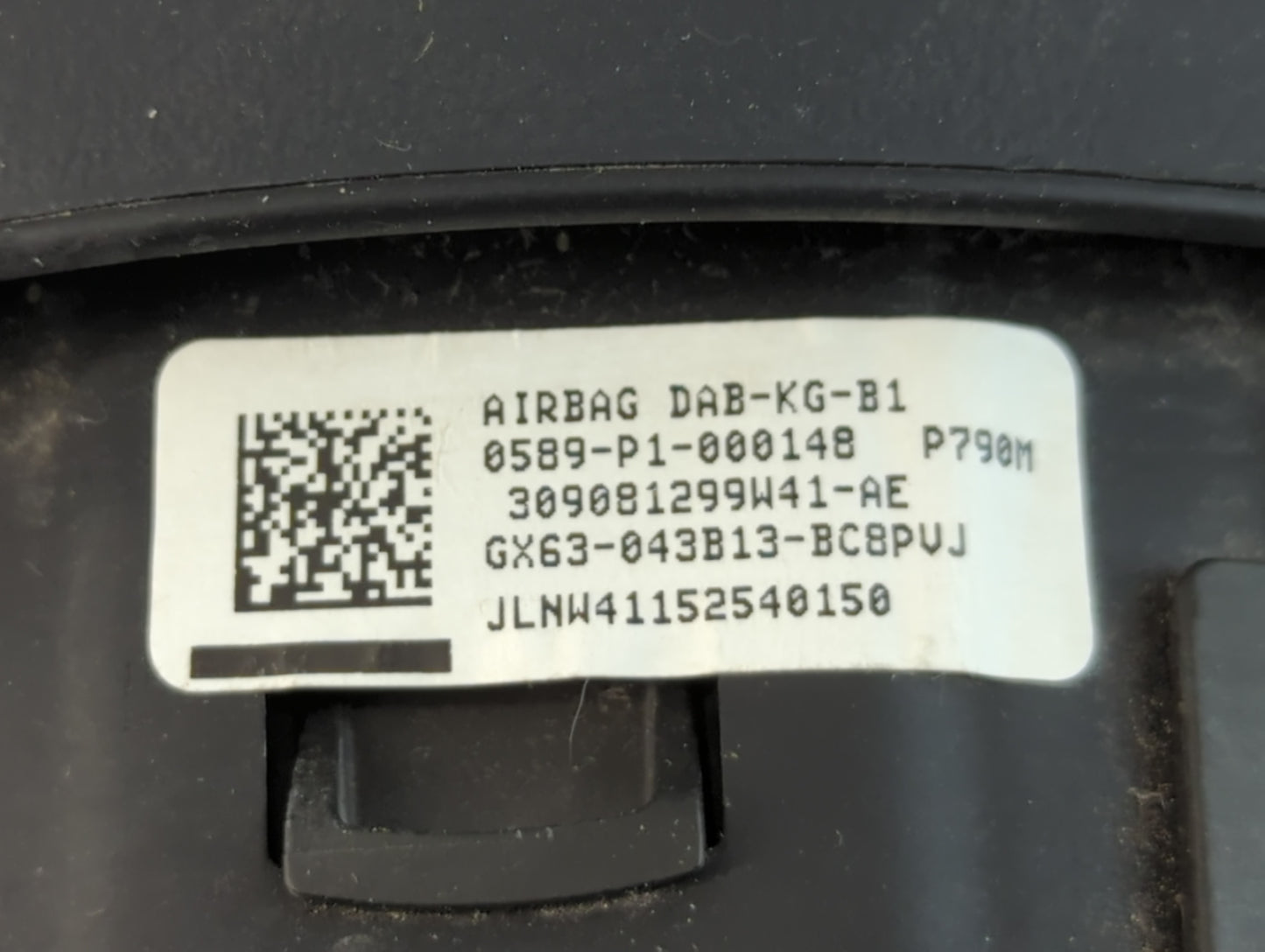 2016-2017 Jaguar Xf Air Bag Driver Left Steering Wheel Mounted P/N:GX63-04B13-BC8PU Fits Fits 2016 2017 2018 2019 OEM Used A