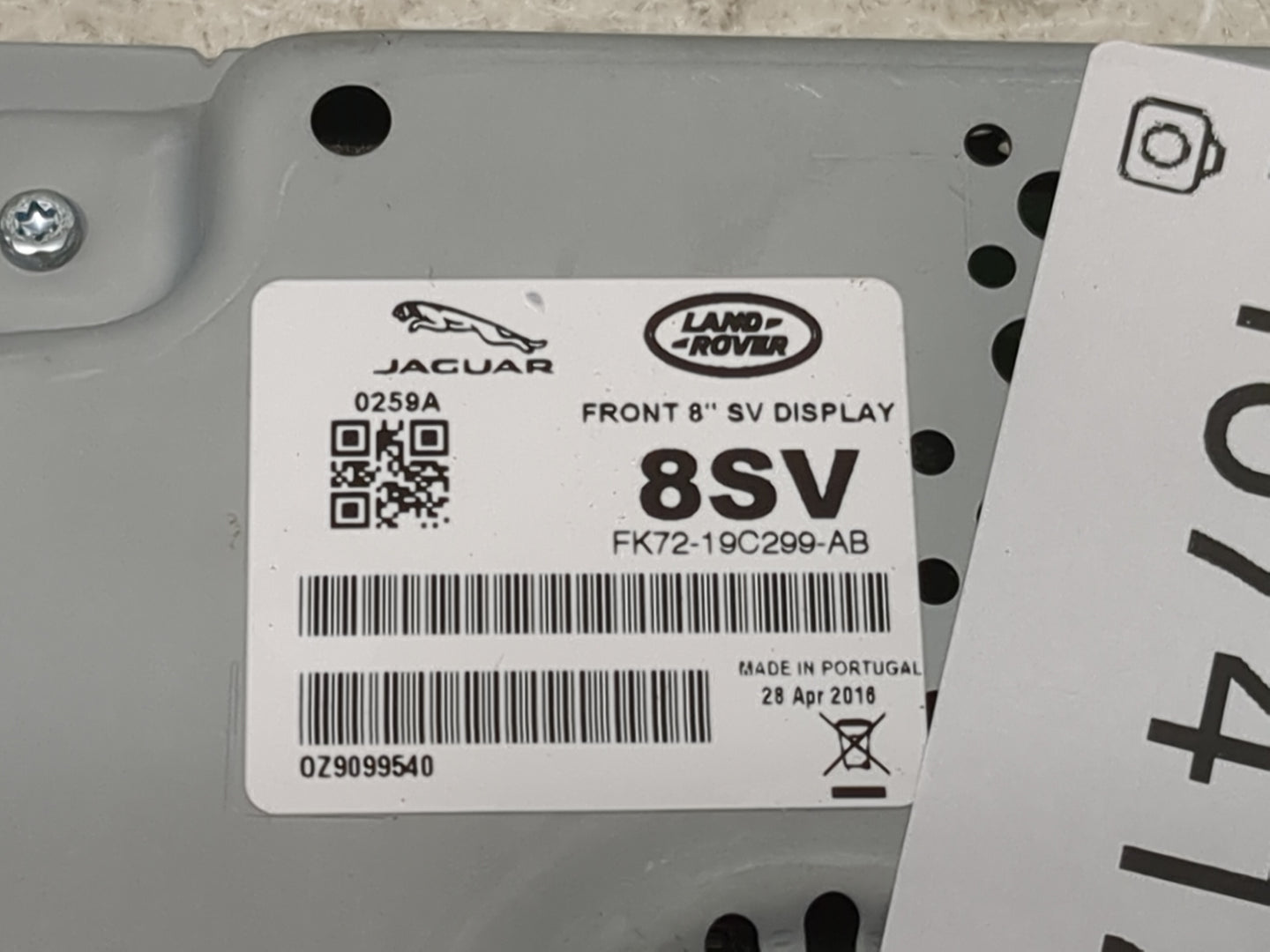 2015-2017 Jaguar Xj Information Display Screen 1467412 - Oemusedautoparts1.com