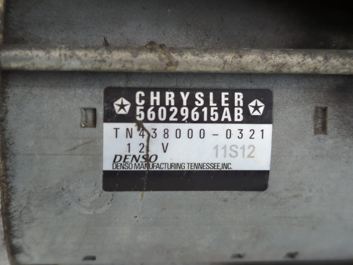 2015-2022 Jeep Cherokee Car Starter Motor Solenoid OEM P/N:TN438000-0321 56029615AB Fits OEM Used Auto Parts - Oemusedautopa