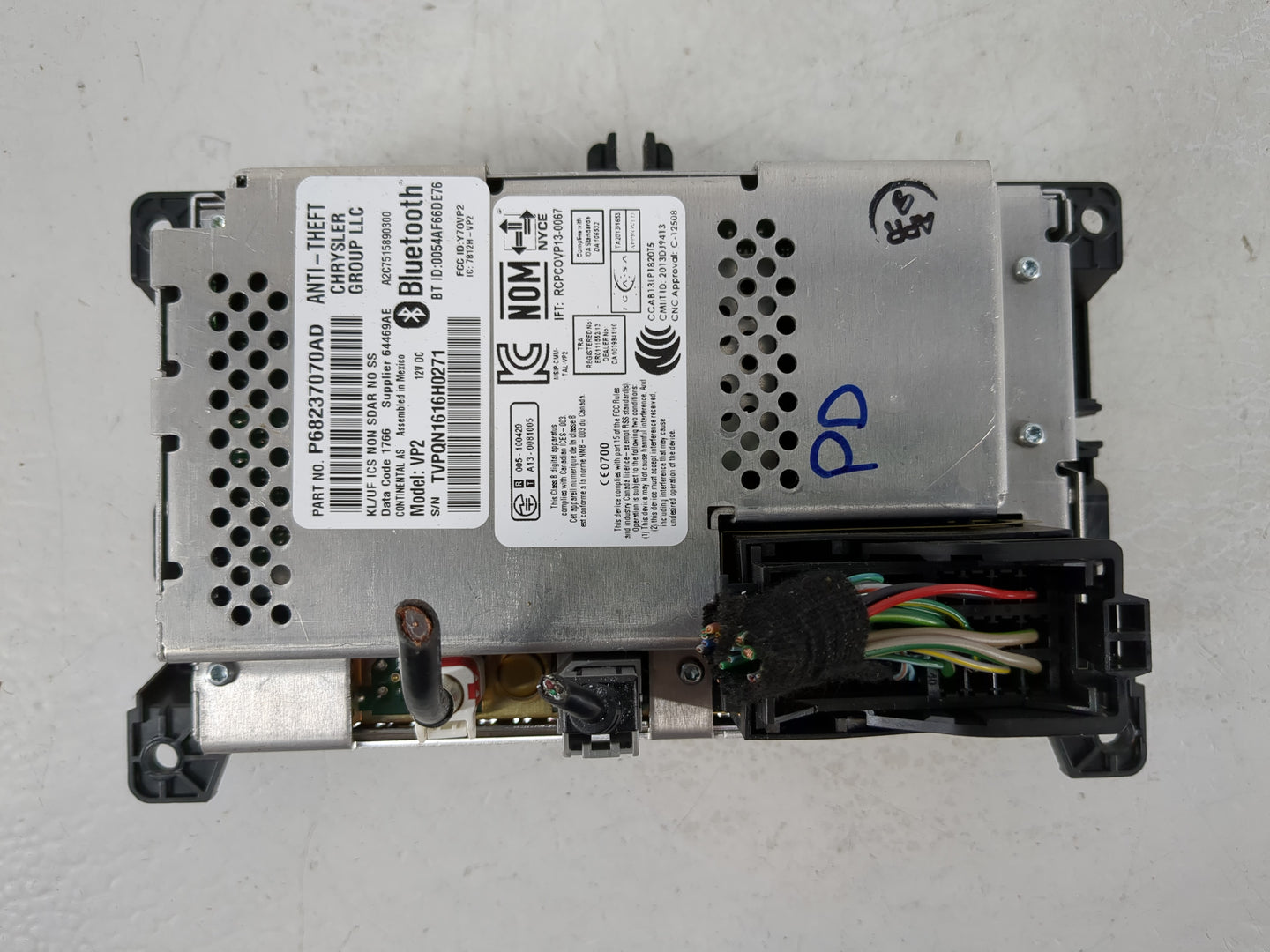 2016 Jeep Cherokee Radio AM FM Cd Player Receiver Replacement P/N:P68237070AD Fits OEM Used Auto Parts - Oemusedautoparts1.c