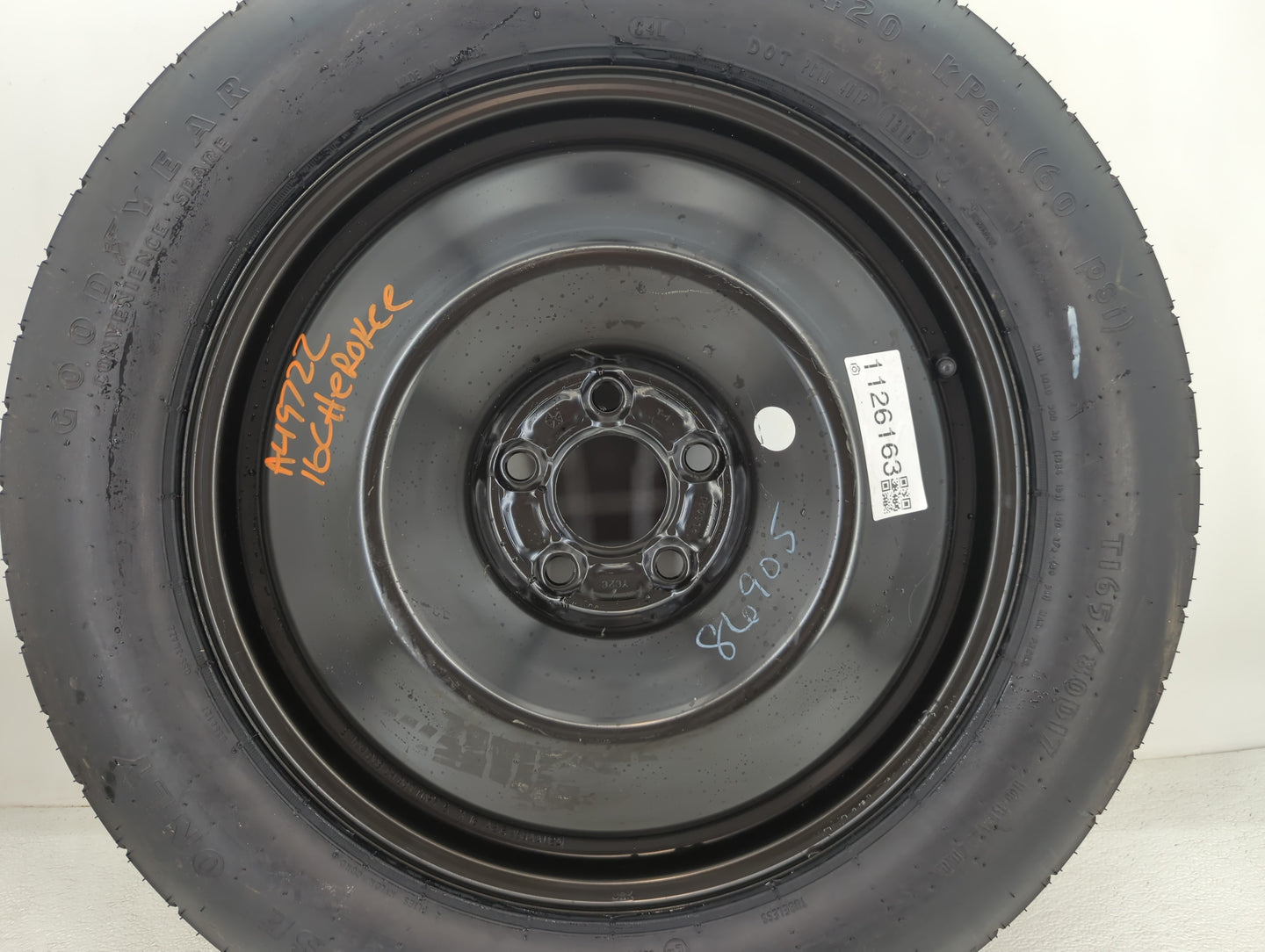 2014-2022 Jeep Cherokee Spare Donut Tire Wheel Rim Oem - Oemusedautoparts1.com