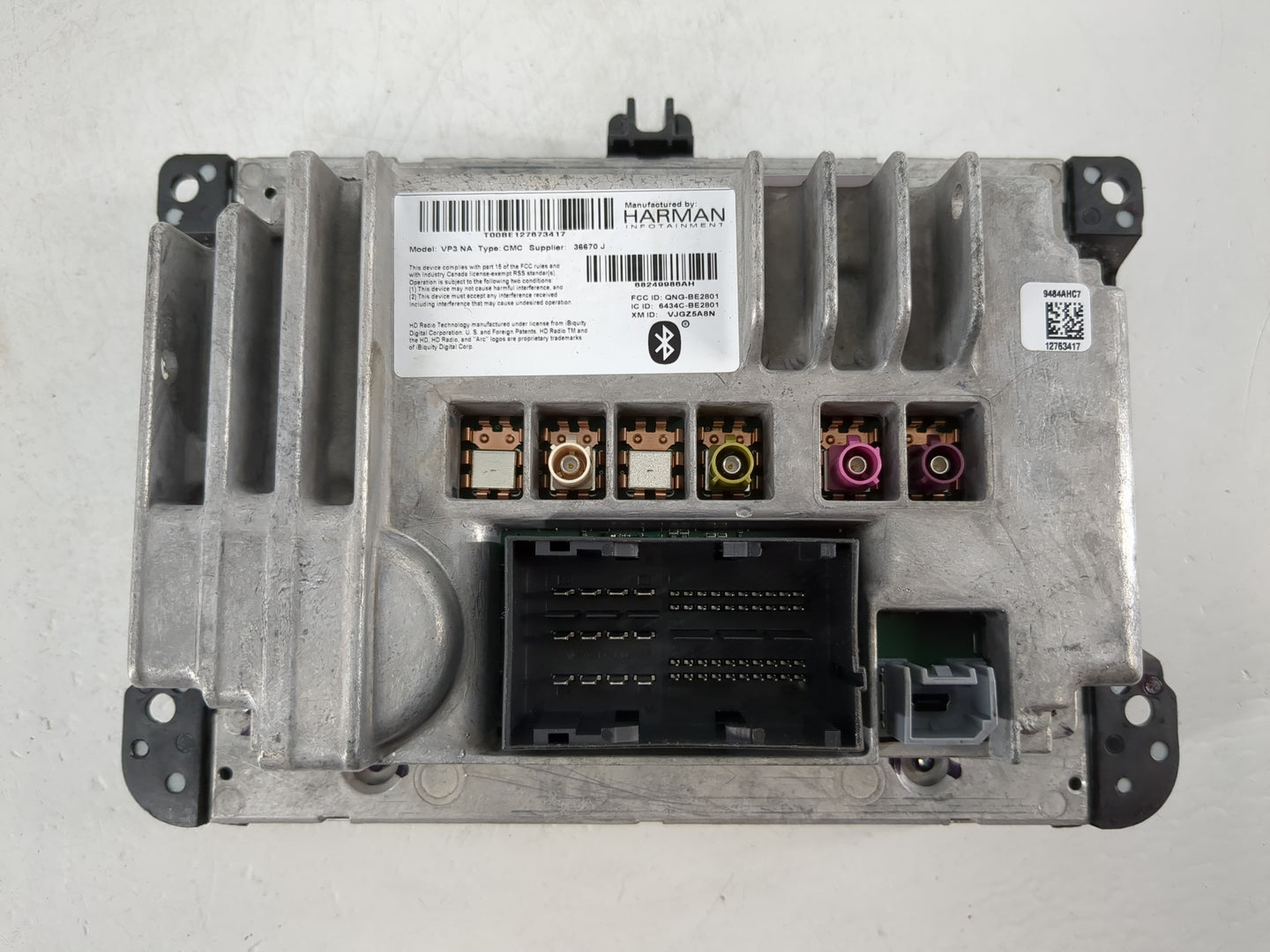 2016 Jeep Cherokee Radio AM FM Cd Player Receiver Replacement P/N:68249986AH Fits OEM Used Auto Parts - Oemusedautoparts1.co