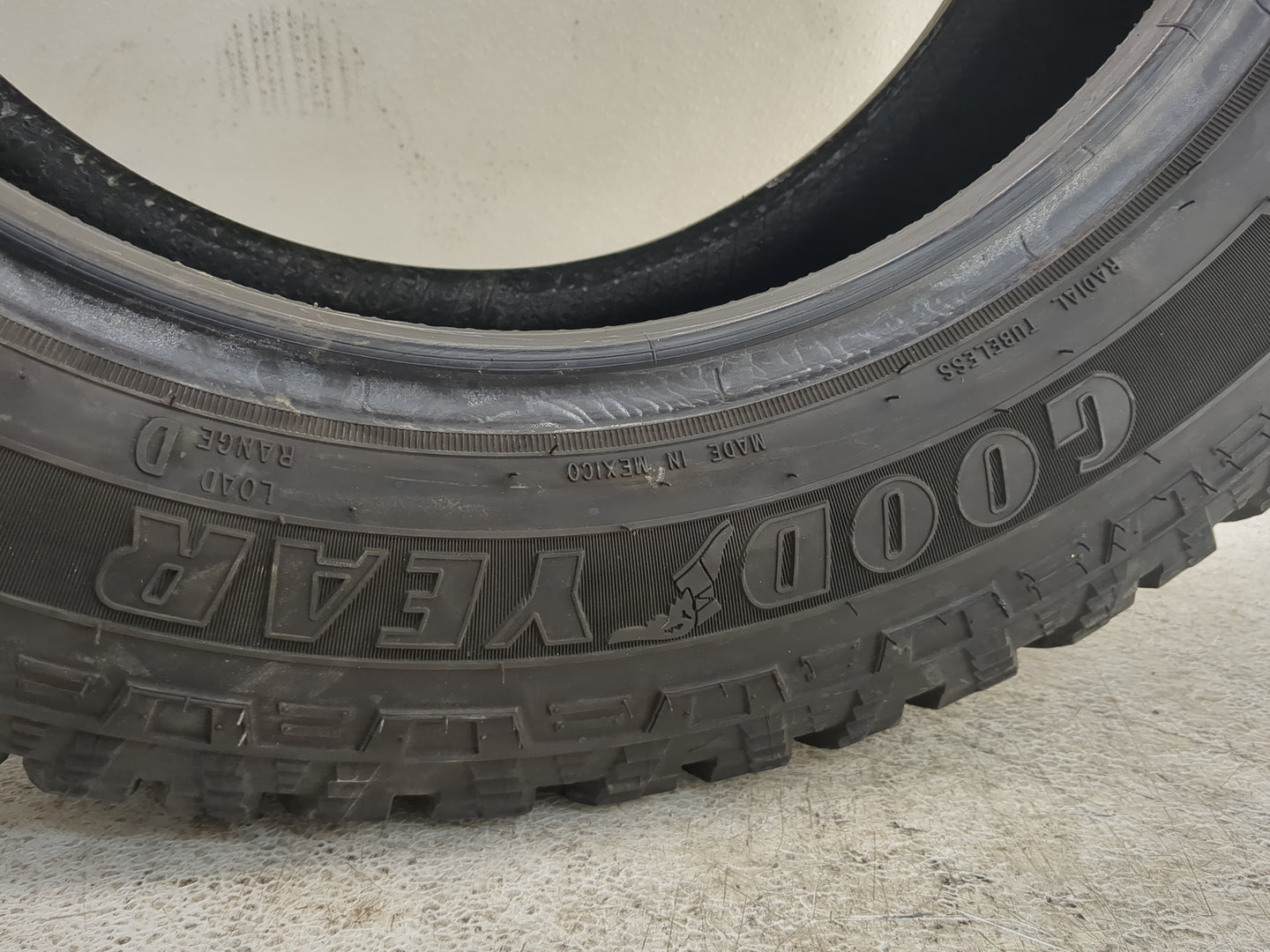 Used Tire 225/65R17 GOODYEAR WRANGLER WORKHORSE AT 107S - Tread Depth 13/32 - Oemusedautoparts1.com