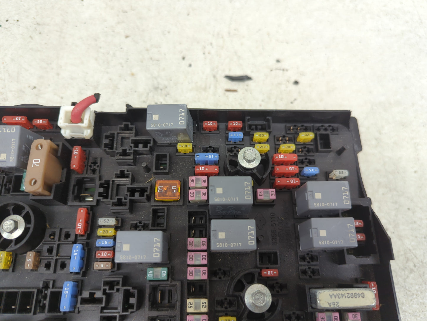 2016 Jeep Cherokee Fusebox Fuse Box Panel Relay Module P/N:6356-5110 Fits OEM Used Auto Parts - Oemusedautoparts1.com