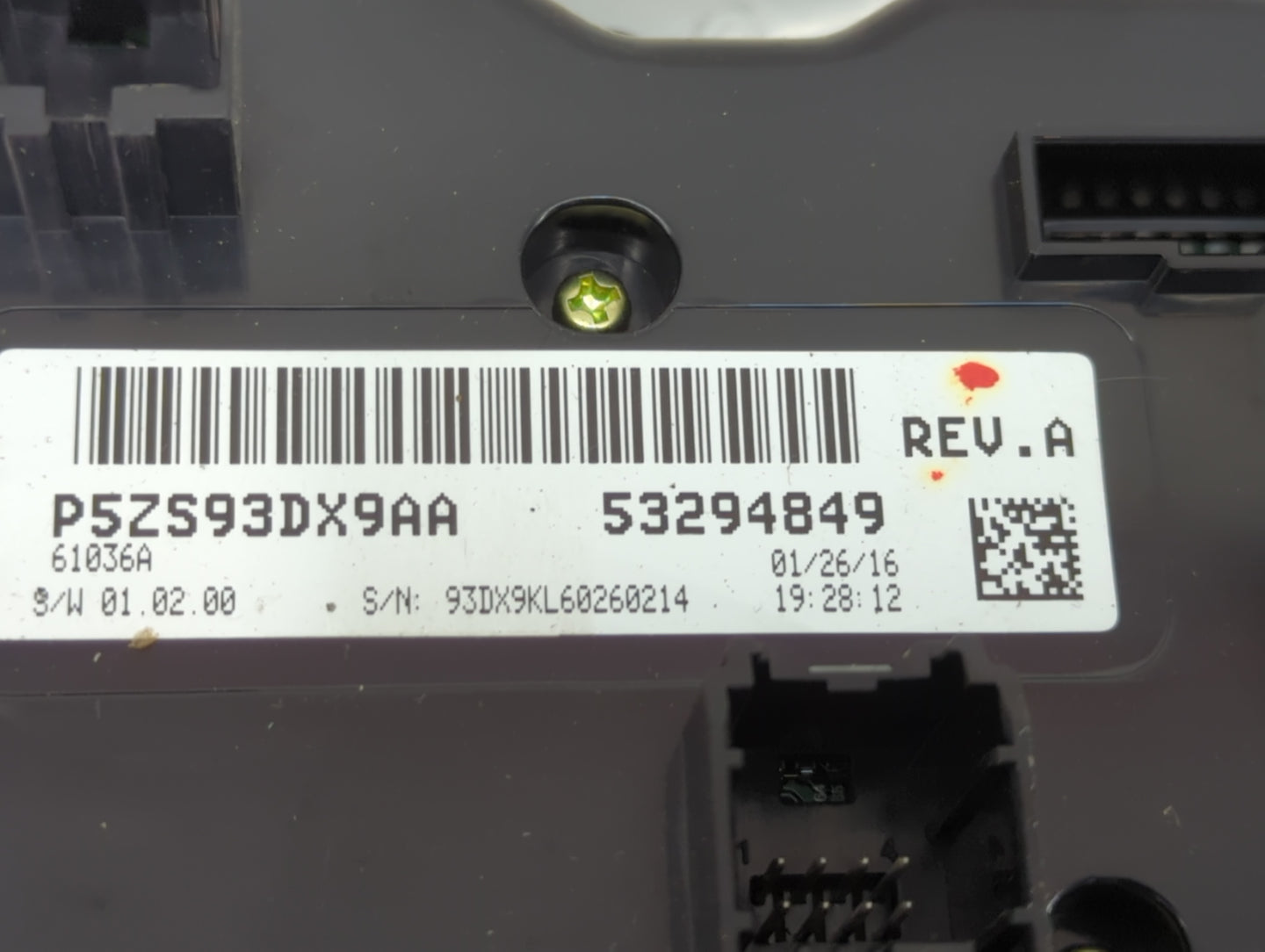 2015-2018 Jeep Cherokee Climate Control Module Temperature AC/Heater Replacement P/N:53294849 P5ZS93DX9AA Fits OEM Used Auto