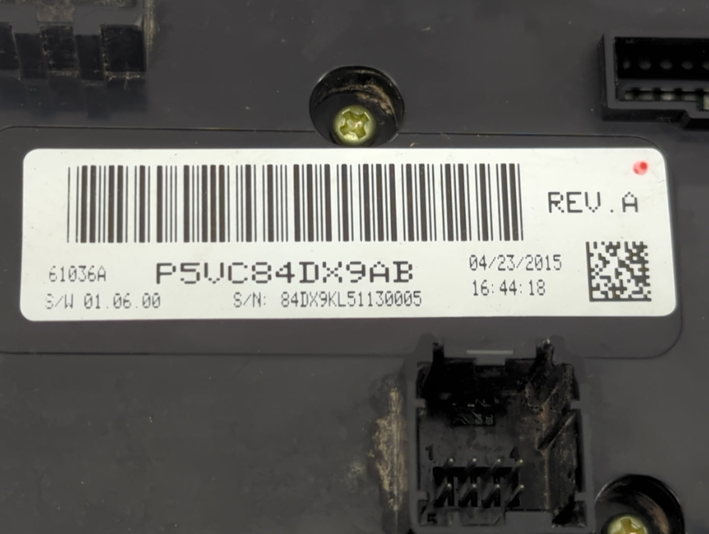 2015-2018 Jeep Cherokee Climate Control Module Temperature AC/Heater Replacement P/N:P5VC84DX9AB Fits Fits 2015 2016 2017 20