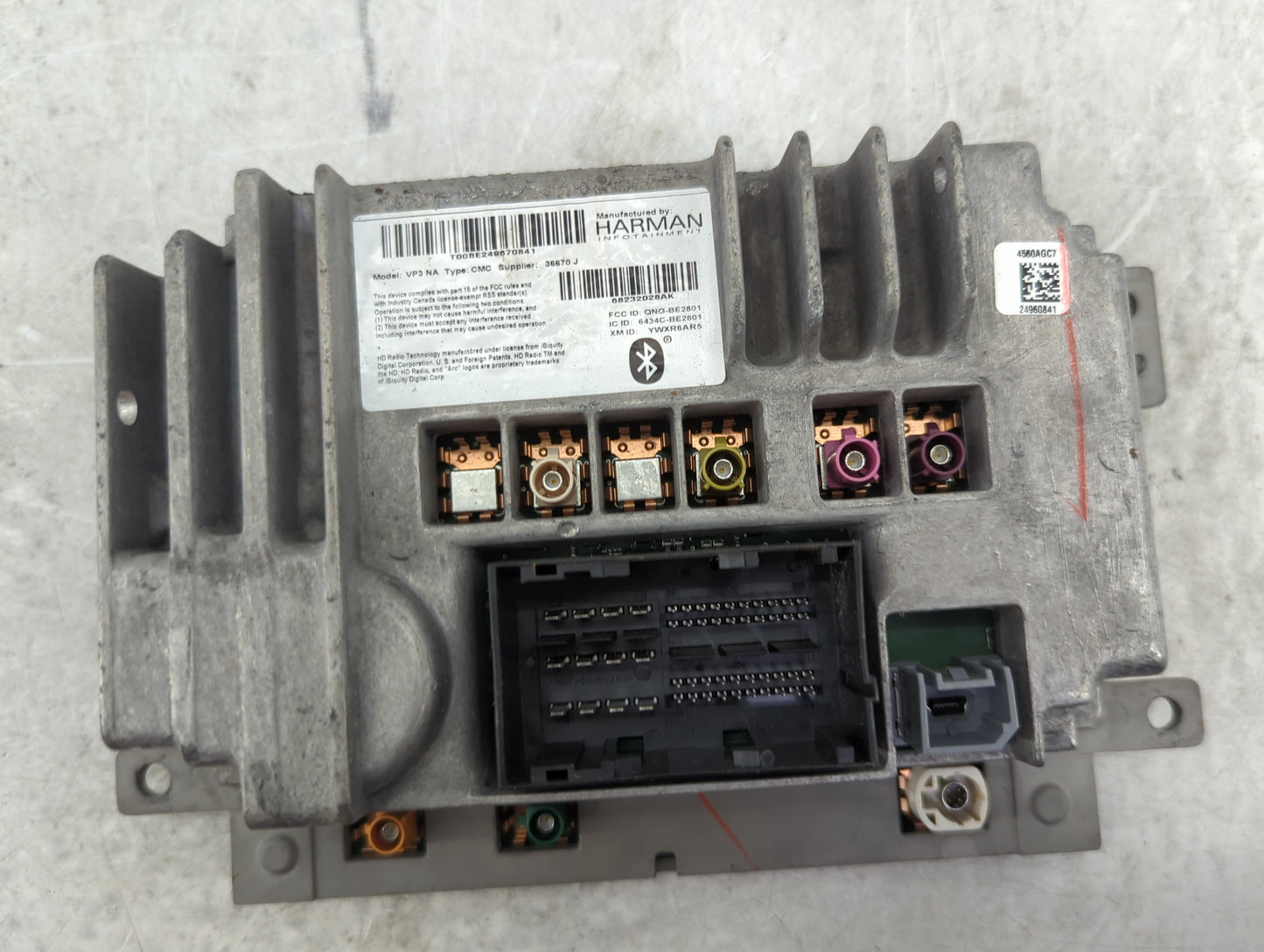 2016 Jeep Cherokee Radio AM FM Cd Player Receiver Replacement P/N:6434C-BE2801 Fits OEM Used Auto Parts - Oemusedautoparts1.
