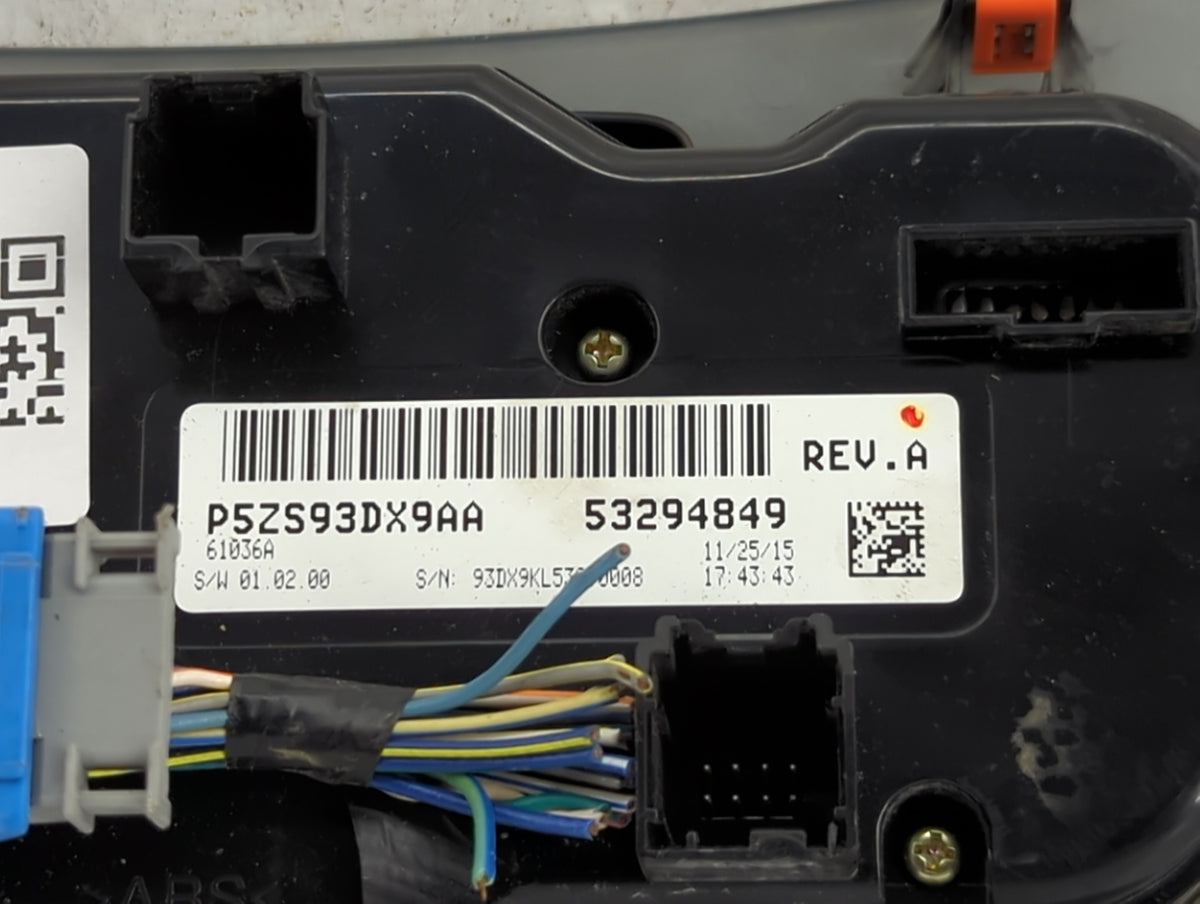 2015-2018 Jeep Cherokee Climate Control Module Temperature AC/Heater Replacement P/N:P5ZS93DX9AA 53294849 Fits OEM Used Auto