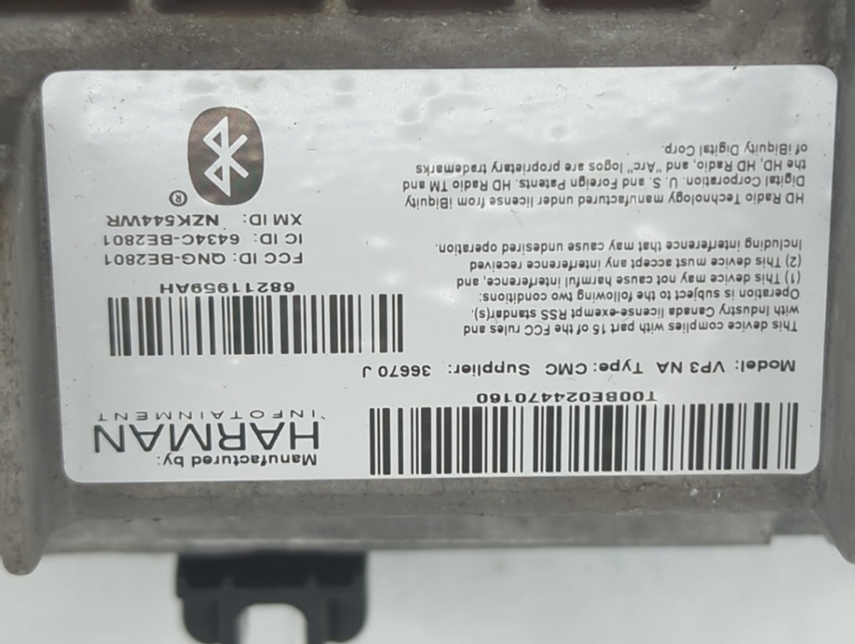 2016 Jeep Cherokee Information Radio Display Screen 1517923 - Oemusedautoparts1.com